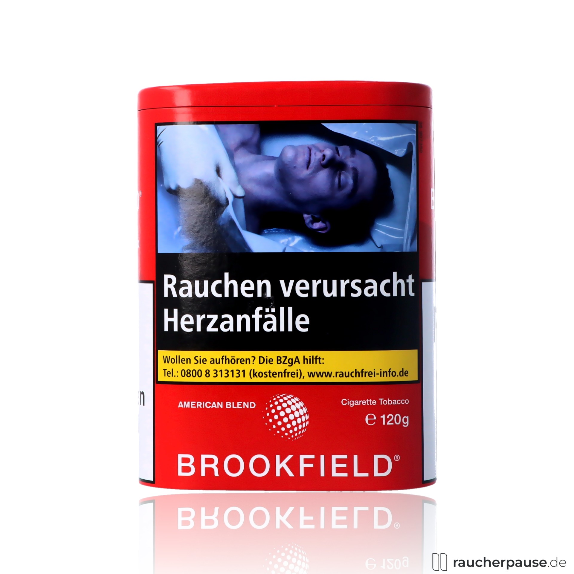 brookfield american blend tabak dose mild aromatisch , packshot seitlich