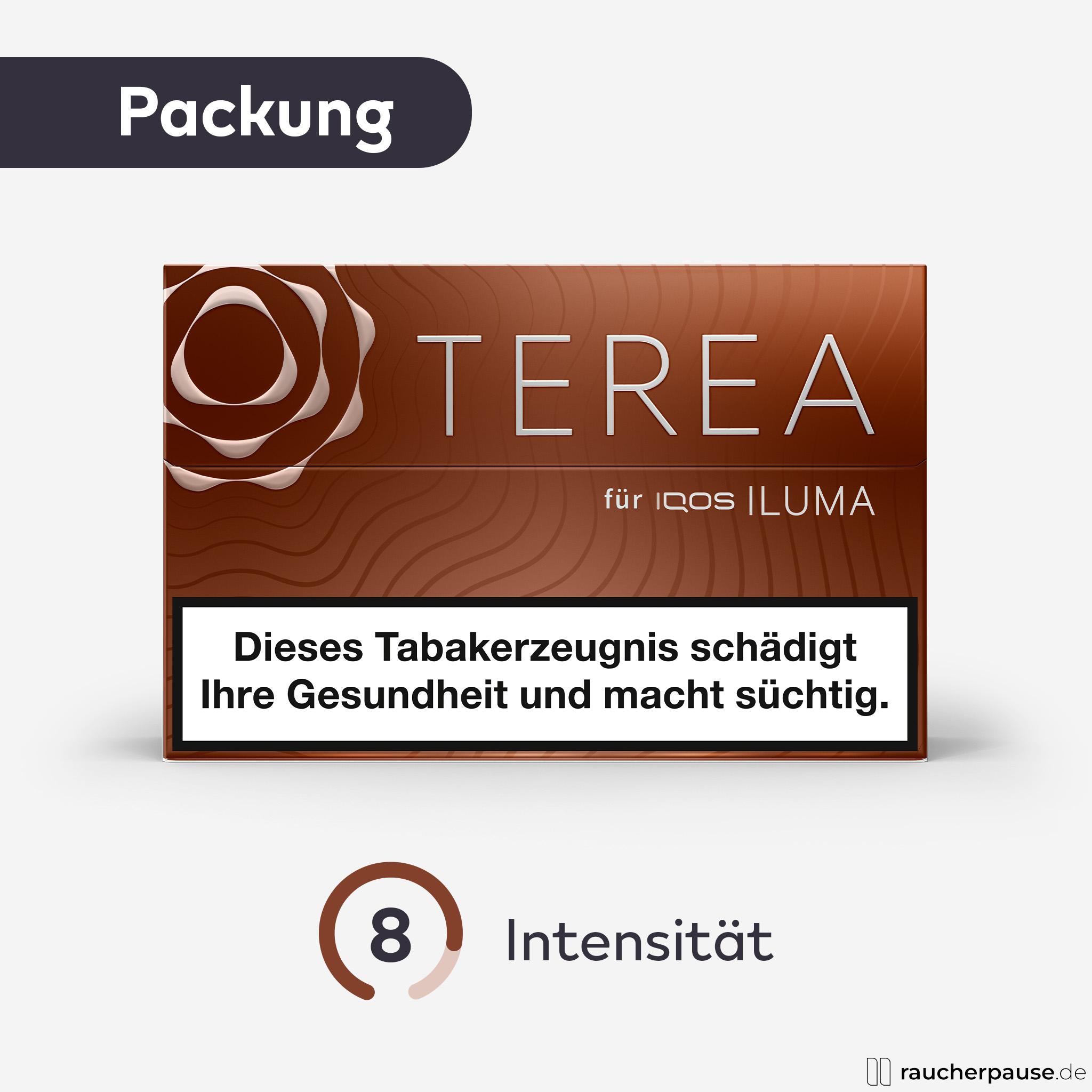 Terea Bronze Tabaksticks für IQOS Iluma | 20 Stück | Kräftiger Geschmack