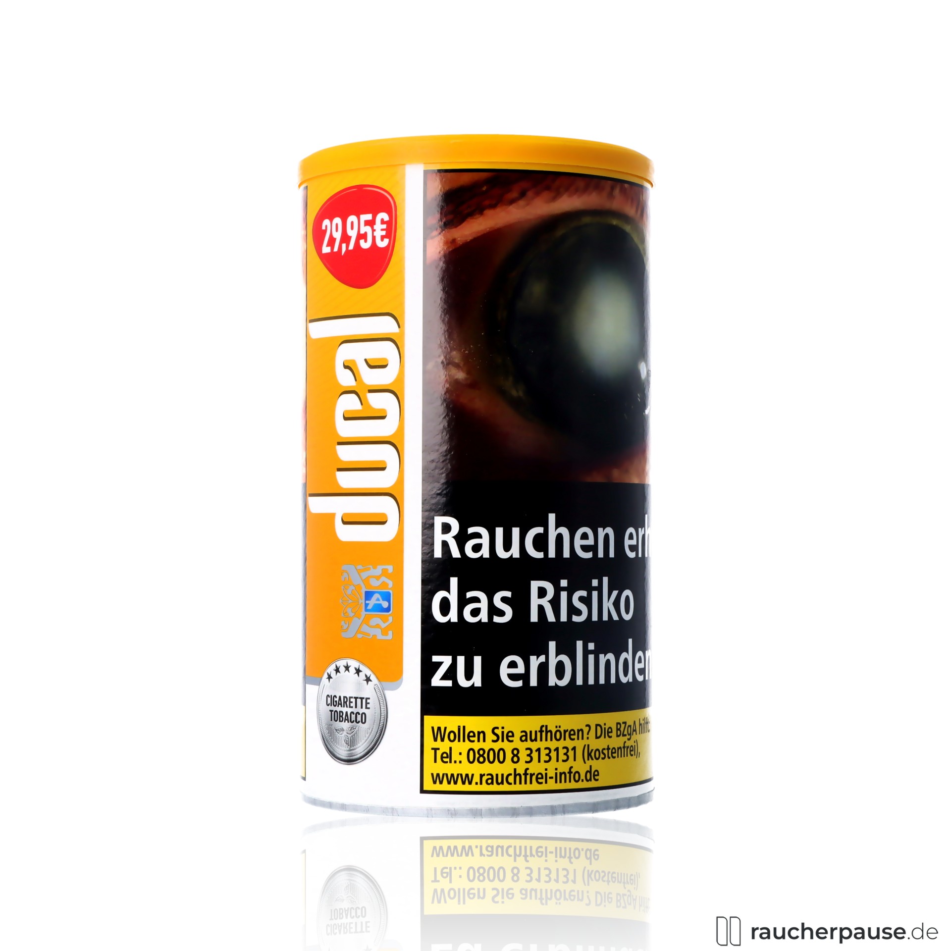 ducal gold tabak dose feinschnitt american blend mildes aroma , packshot vorderseite