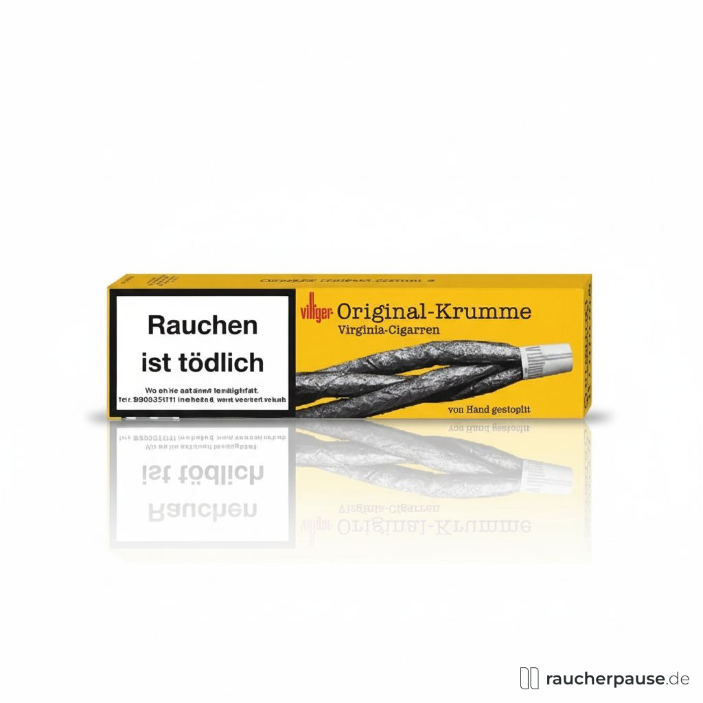 Villiger Original-Krumme Zigarren | 6er Pack | Holzig-nussiges Aroma, mit Mundstück Villiger Original-Krumme Zigarren | 6er Pack | Holzig-nussiges Aroma, mit Mundstück