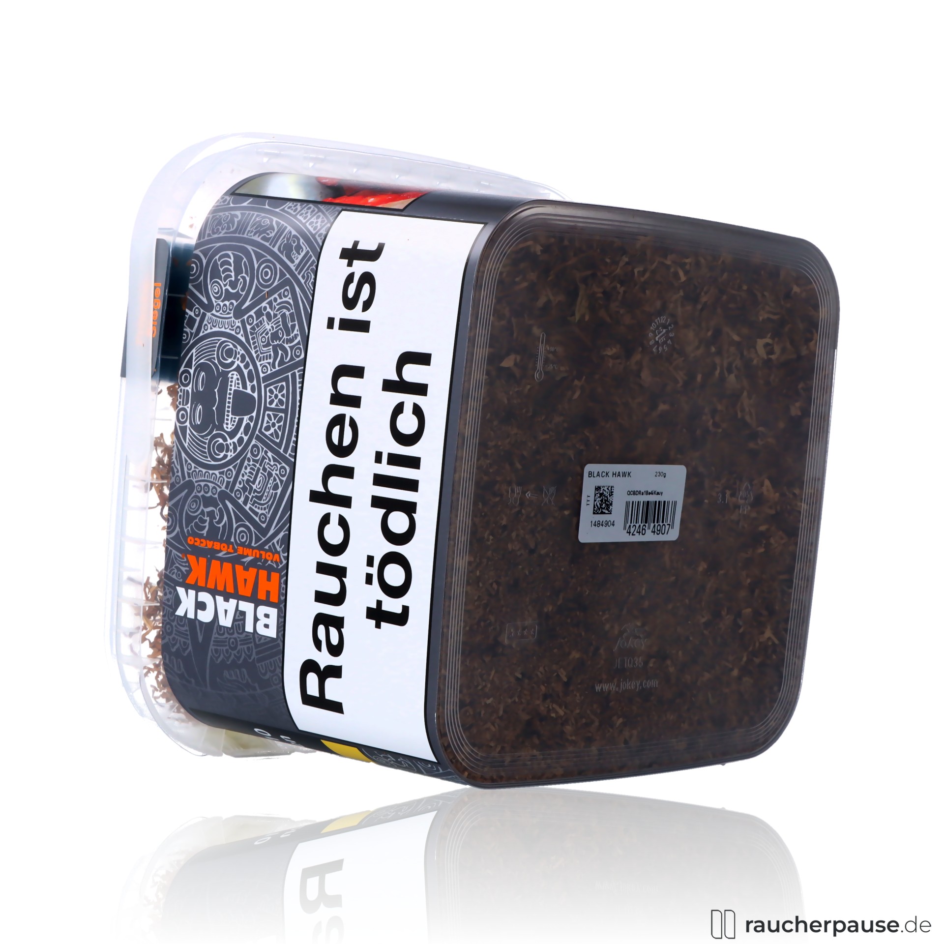 black hawk volumentabak mega box american blend wuerzig stark , packshot vorderseite