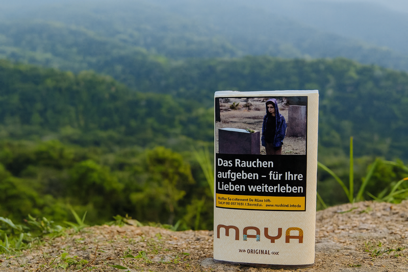Maya Tabak Pouch in den Bergen von Guatemala