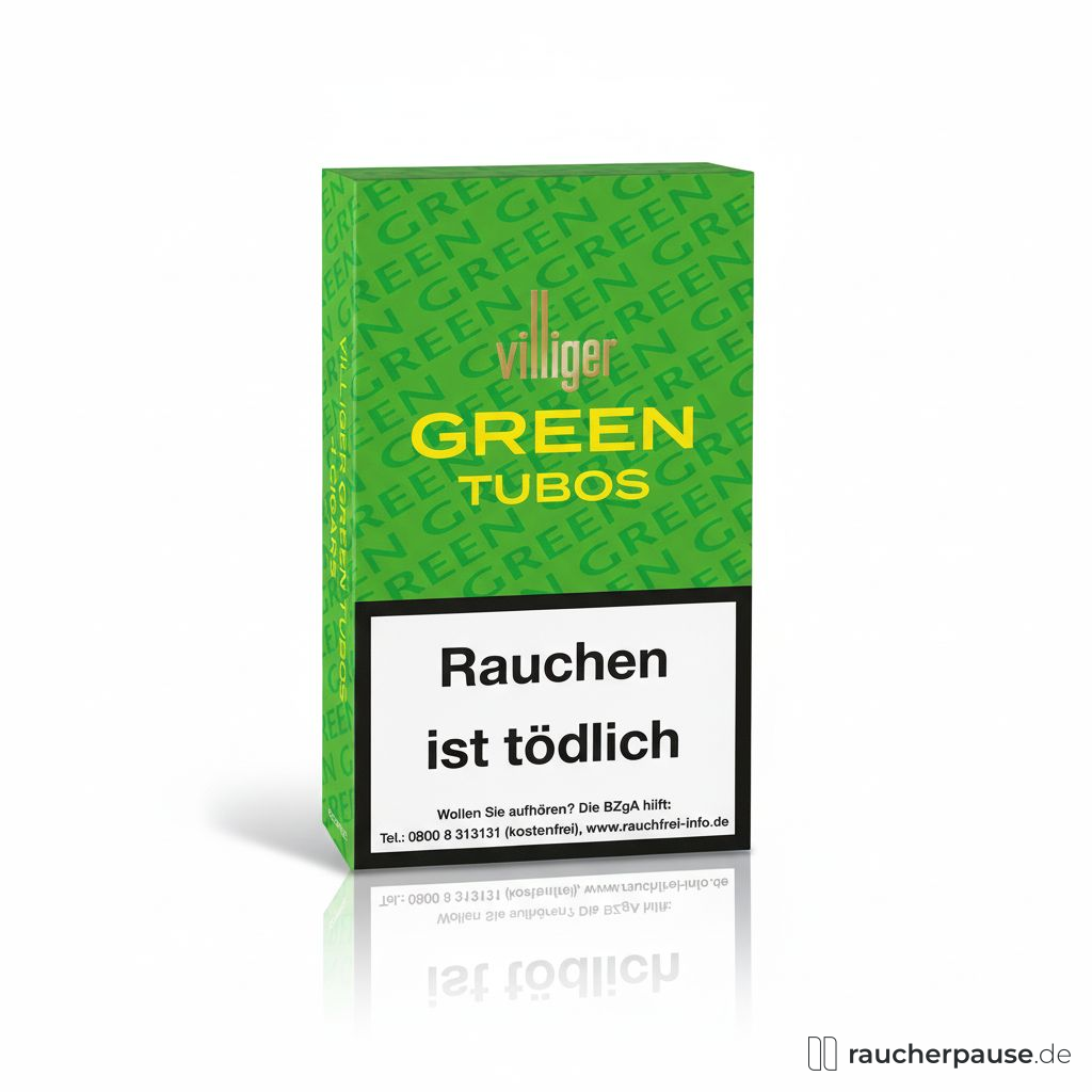 Villiger Tubos Green Cigarillos | Caipirinha-Geschmack | Panatela | 10 Min. Rauchdauer Villiger Tubos Green Cigarillos | Caipirinha-Geschmack | Panatela | 10 Min. Rauchdauer