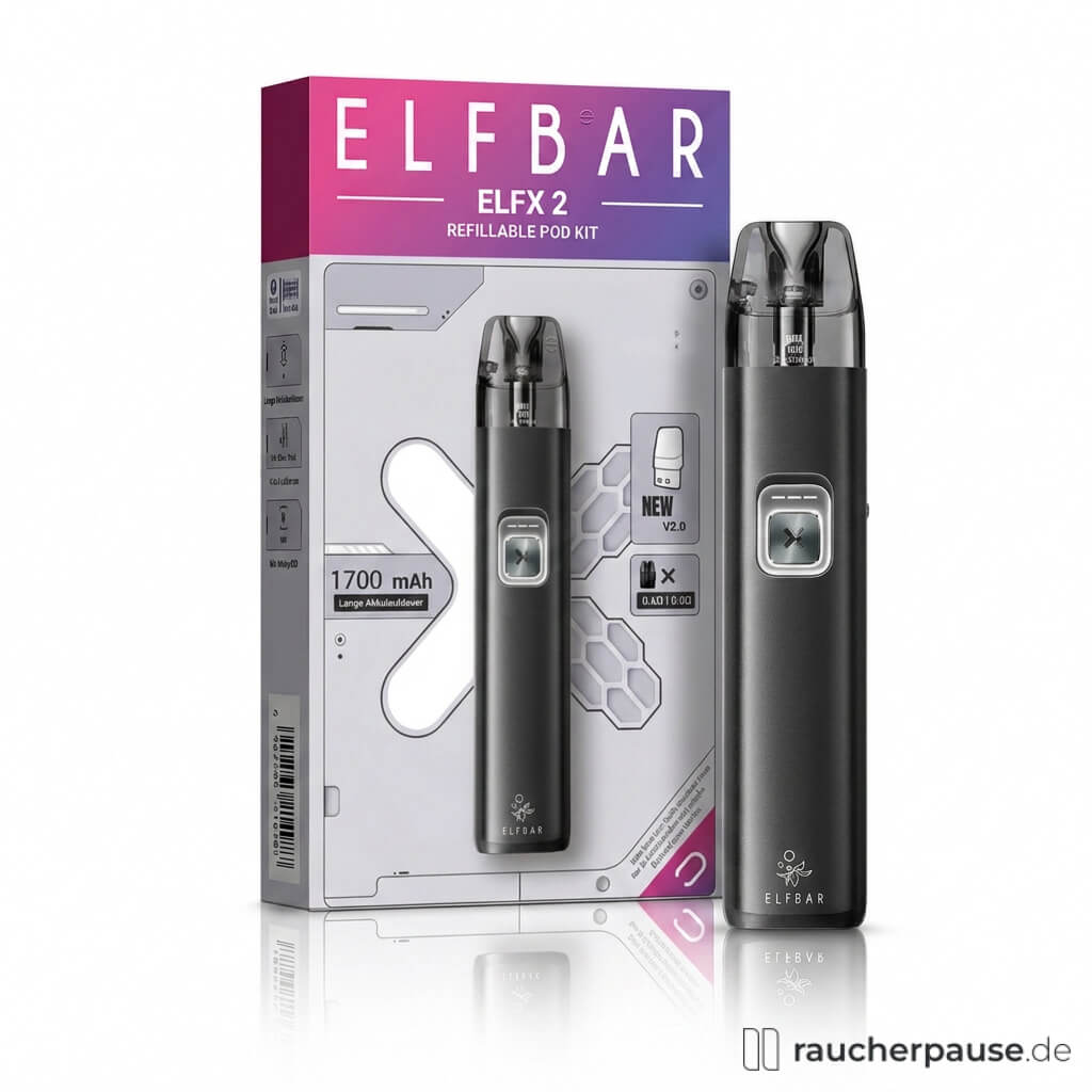 Elfbar ELFX 2 Pod Kit Schwarz | 1700 mAh