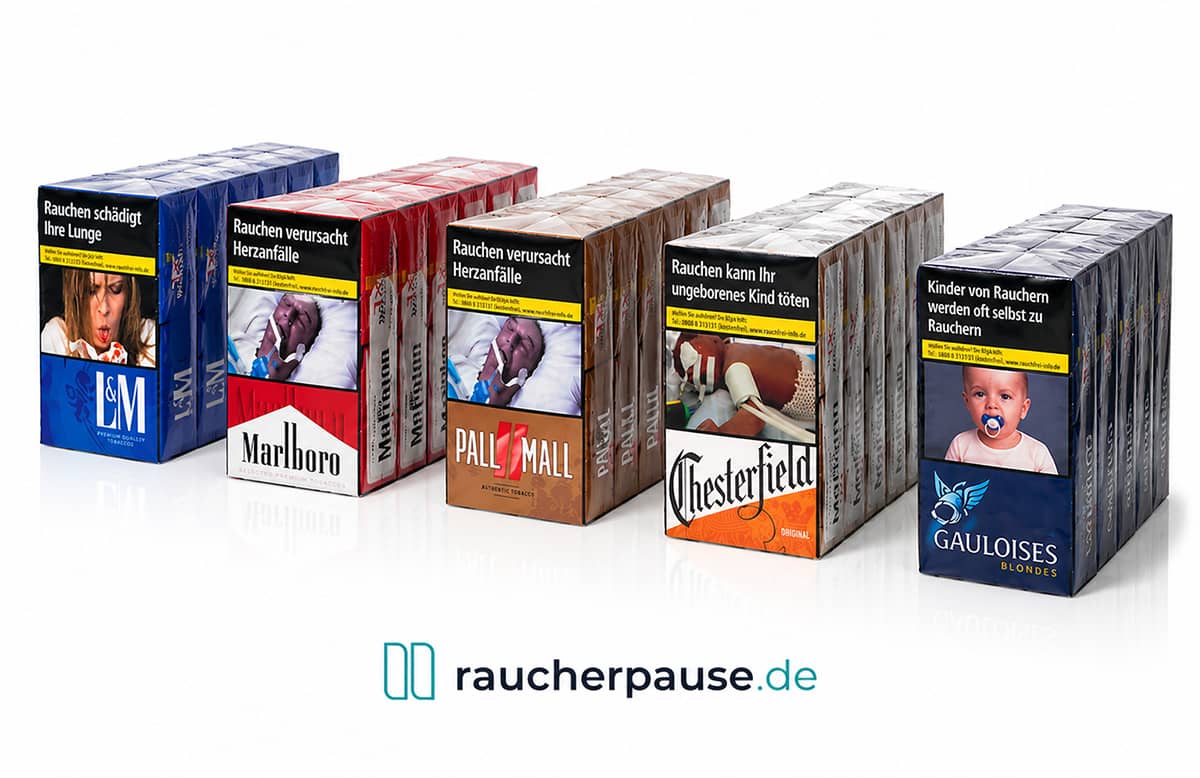 Zigaretten Stangen  Marken kaufen – Marlboro, Pall Mall, Chesterfield, L&M und Gauloises im Überblick