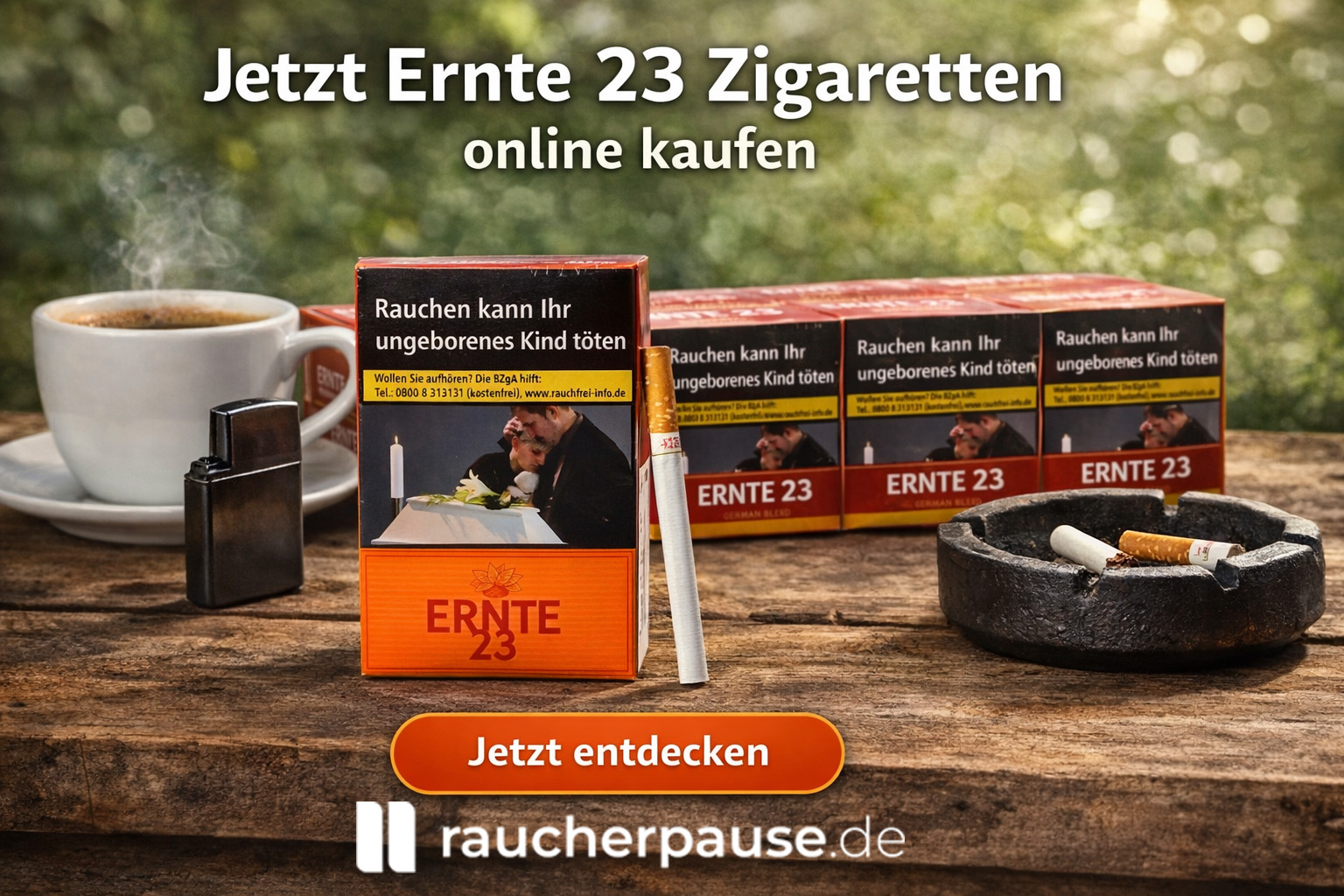 Ernte 23 Zigaretten kaufen – klassische Filterzigaretten online bestellen