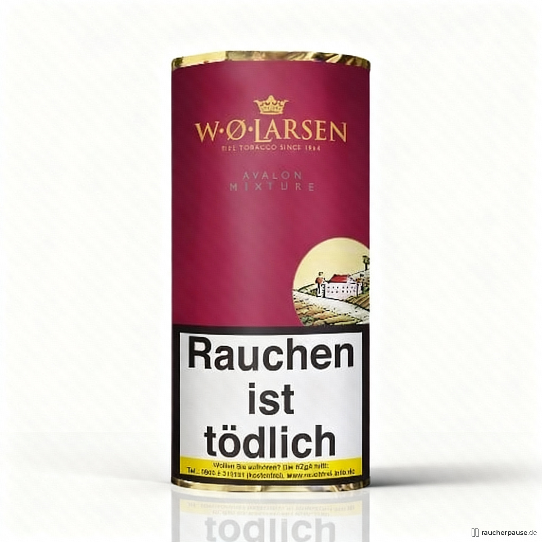 W.O. Larsen Avalon Mixture Pfeifentabak | 50g Pouch | Fruchtiger Rotwein Loose Cut