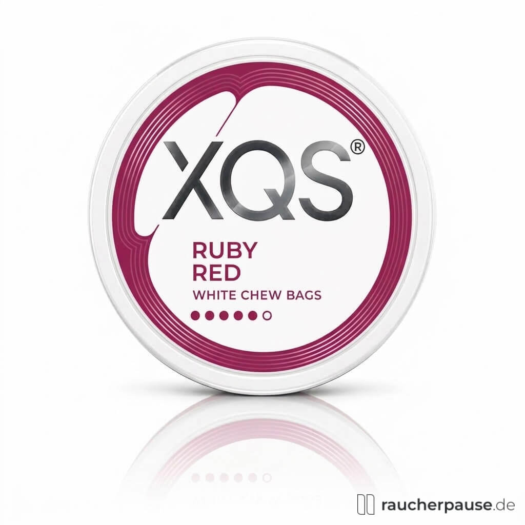 XQS Ruby Red 3 White Chew Bags | Erdbeere | 8 mg Nikotin | 20 Beutel