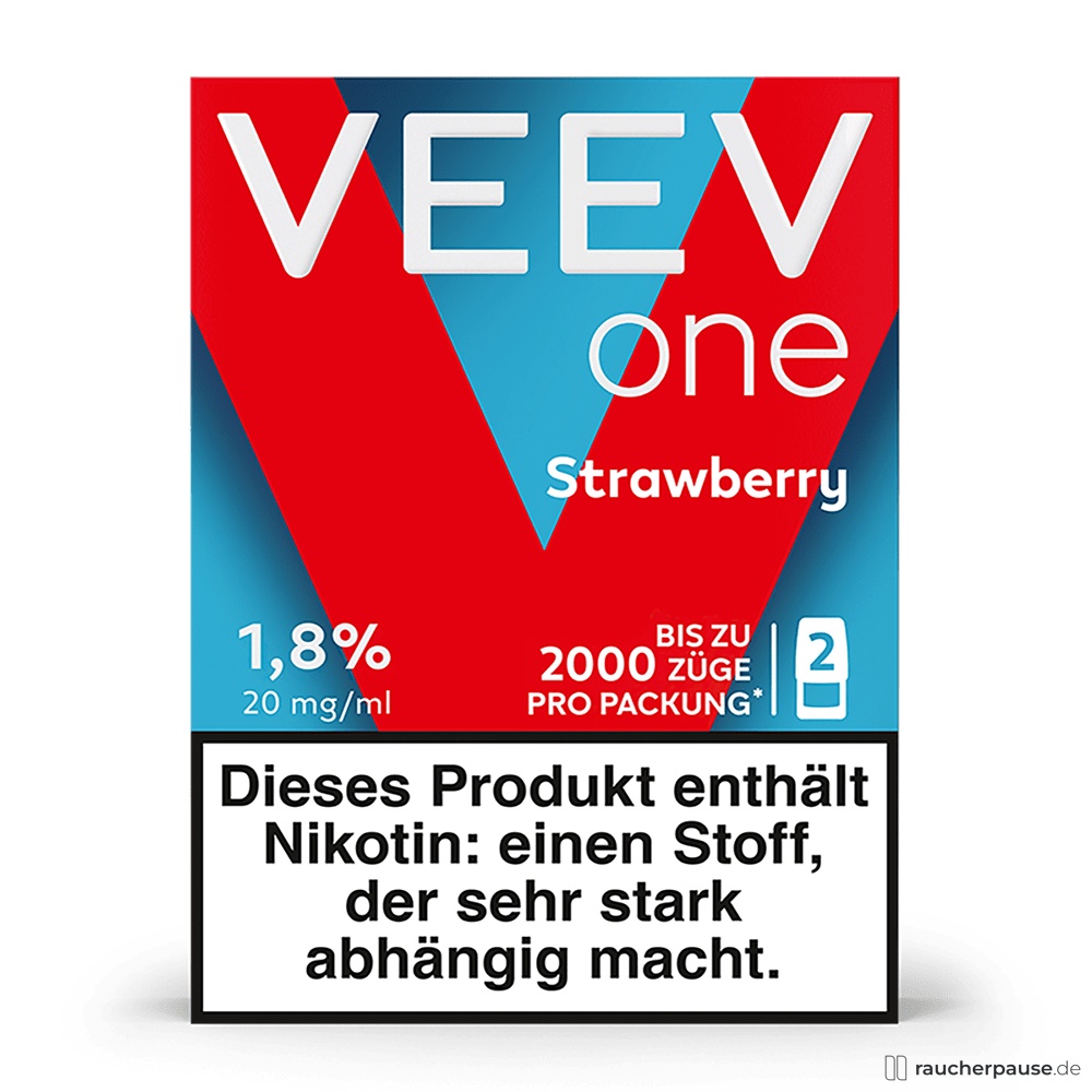 VEEV One Pod Strawberry | 20 mg/ml Nikotin | 2 Pods | Erdbeere