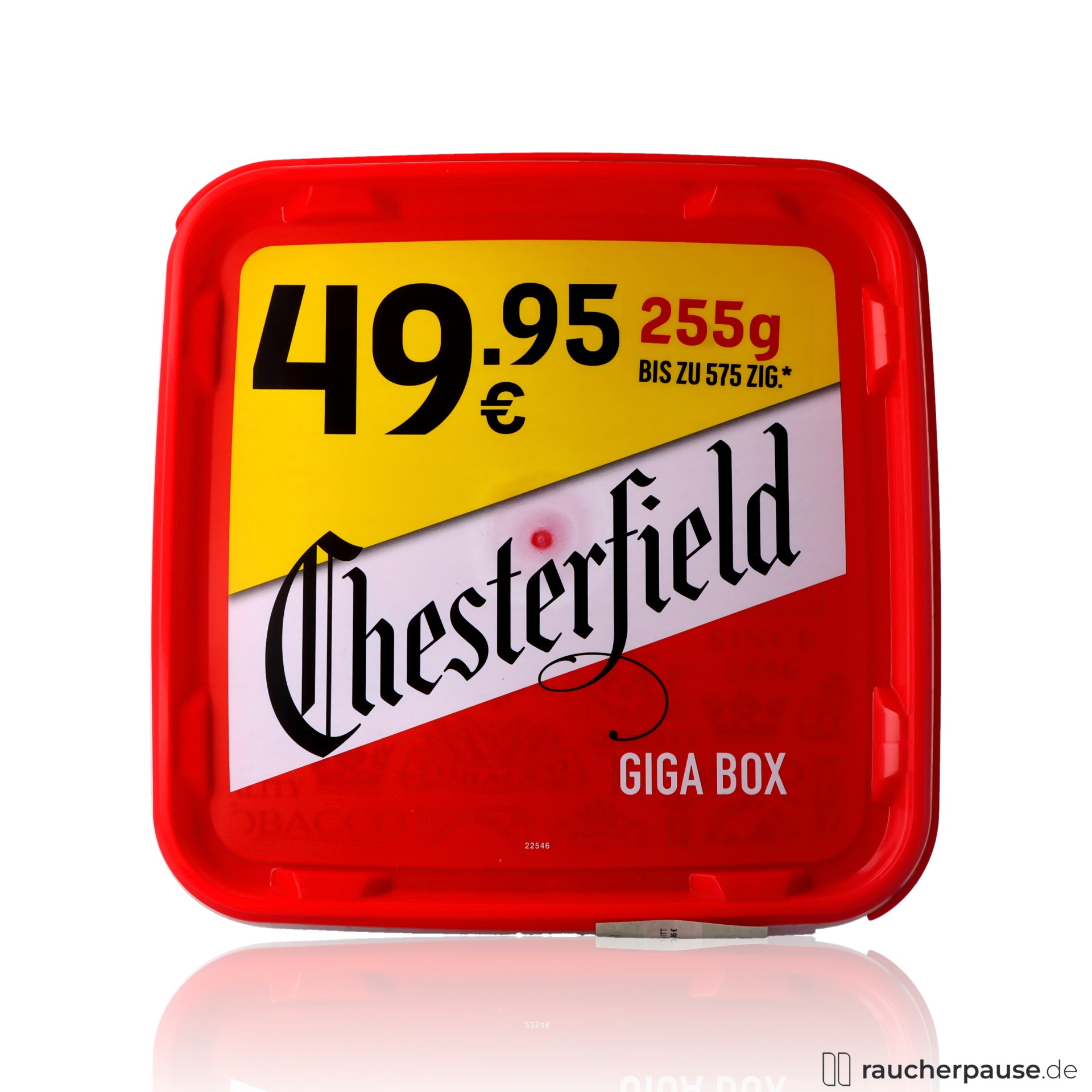 Chesterfield Red Volumentabak | Giga Eimer 255g | American Blend | Mittlere Stärke