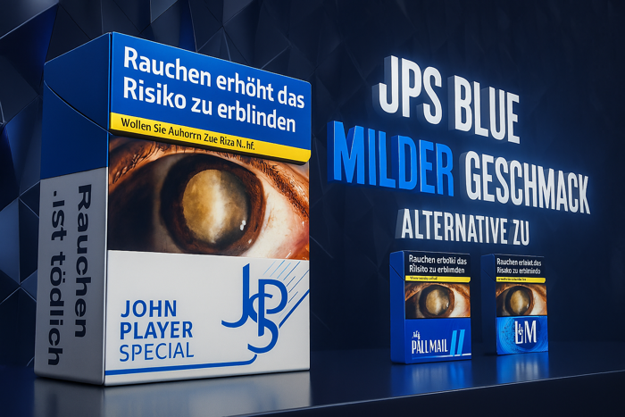 JPS Zigaretten Blue Bild Milder Geschmack