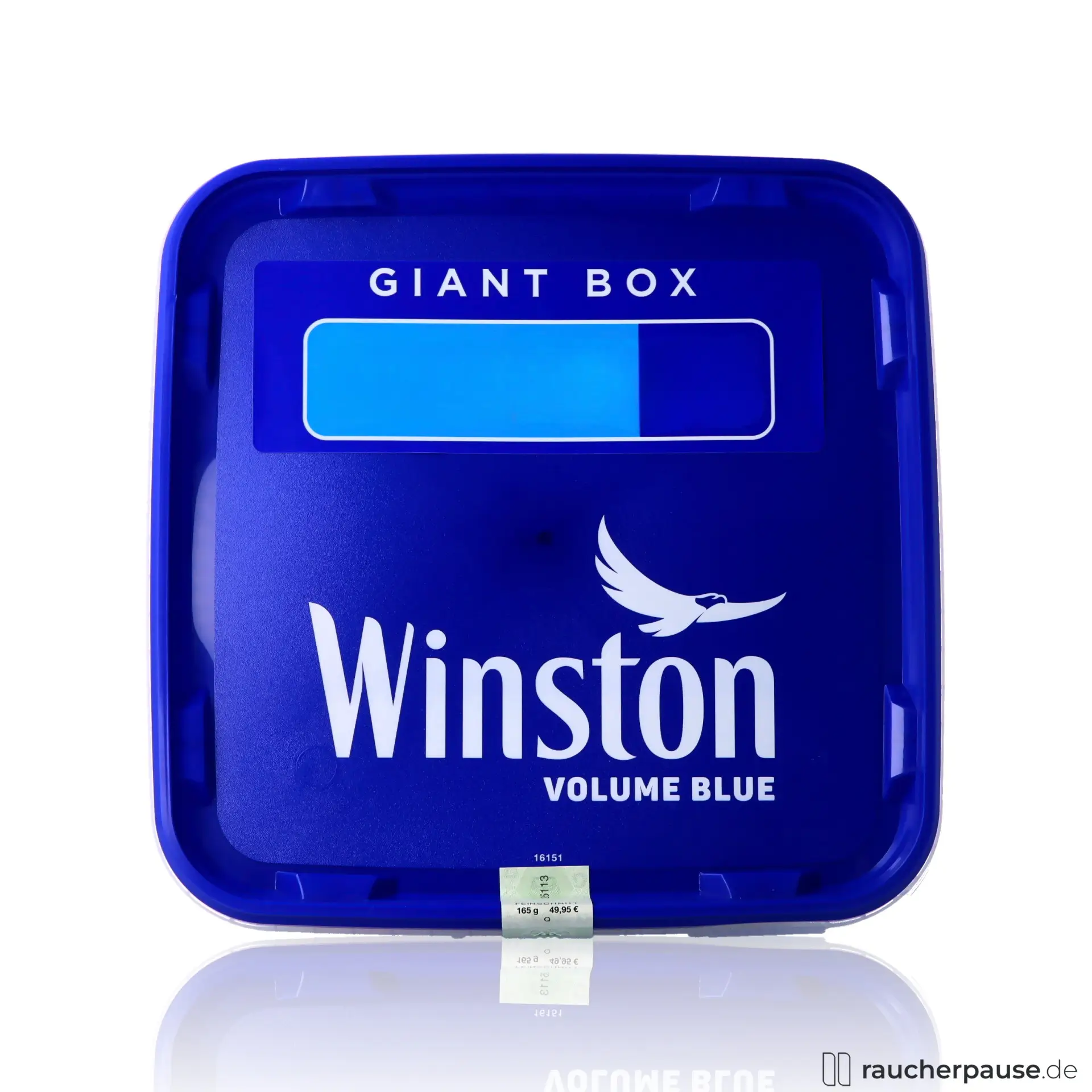 Winston Blau Volumentabak | Giant Box 155g | Würzig & Mild Aroma