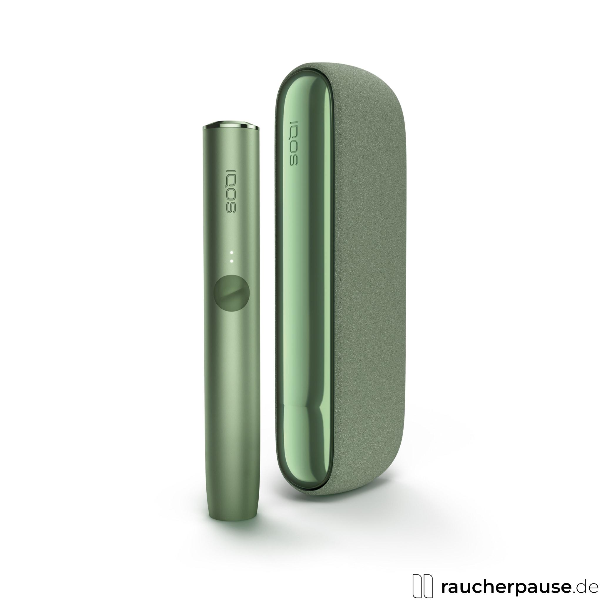 IQOS Iluma Tabakerhitzer Kit | Moss Green | Modernes Design | Induktive Heiztechnologie