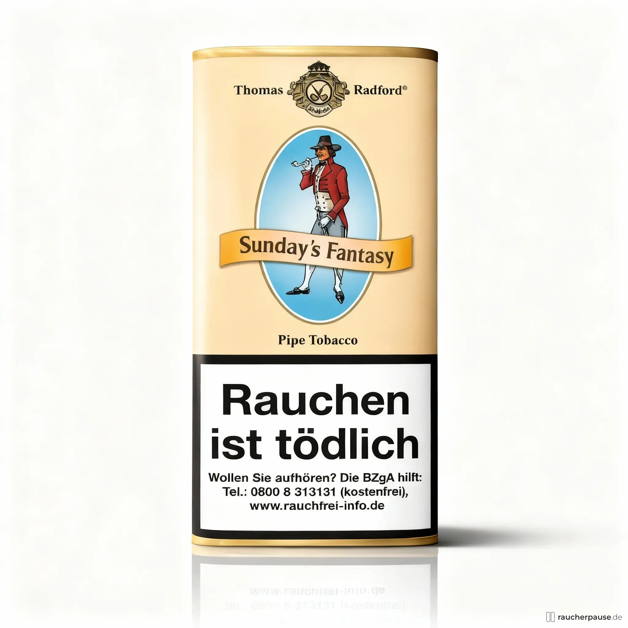 Thomas Radford Sunday's Fantasy Pfeifentabak | 50g Beutel | Fruchtiges Aroma & Wild Cut Mischung