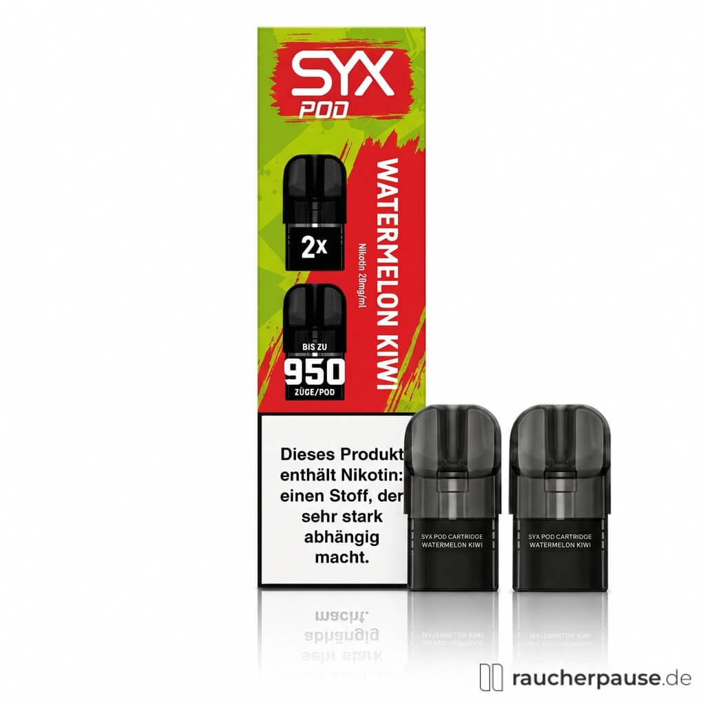 SYX Watermelon Kiwi Prefilled Pods | 2 Stück | 20 mg/ml Nikotin