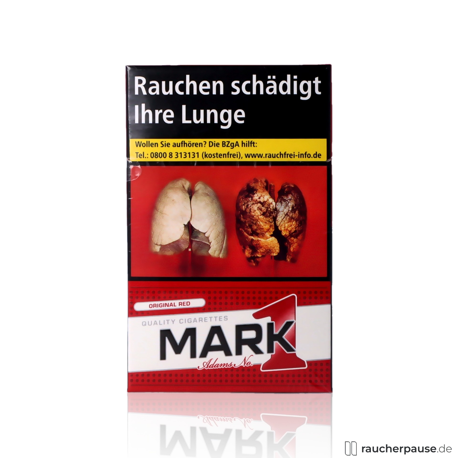 Mark Adams No.1 Red Filter-Zigaretten | 20 Stk. pro Packung | Intensives Tabakaroma
