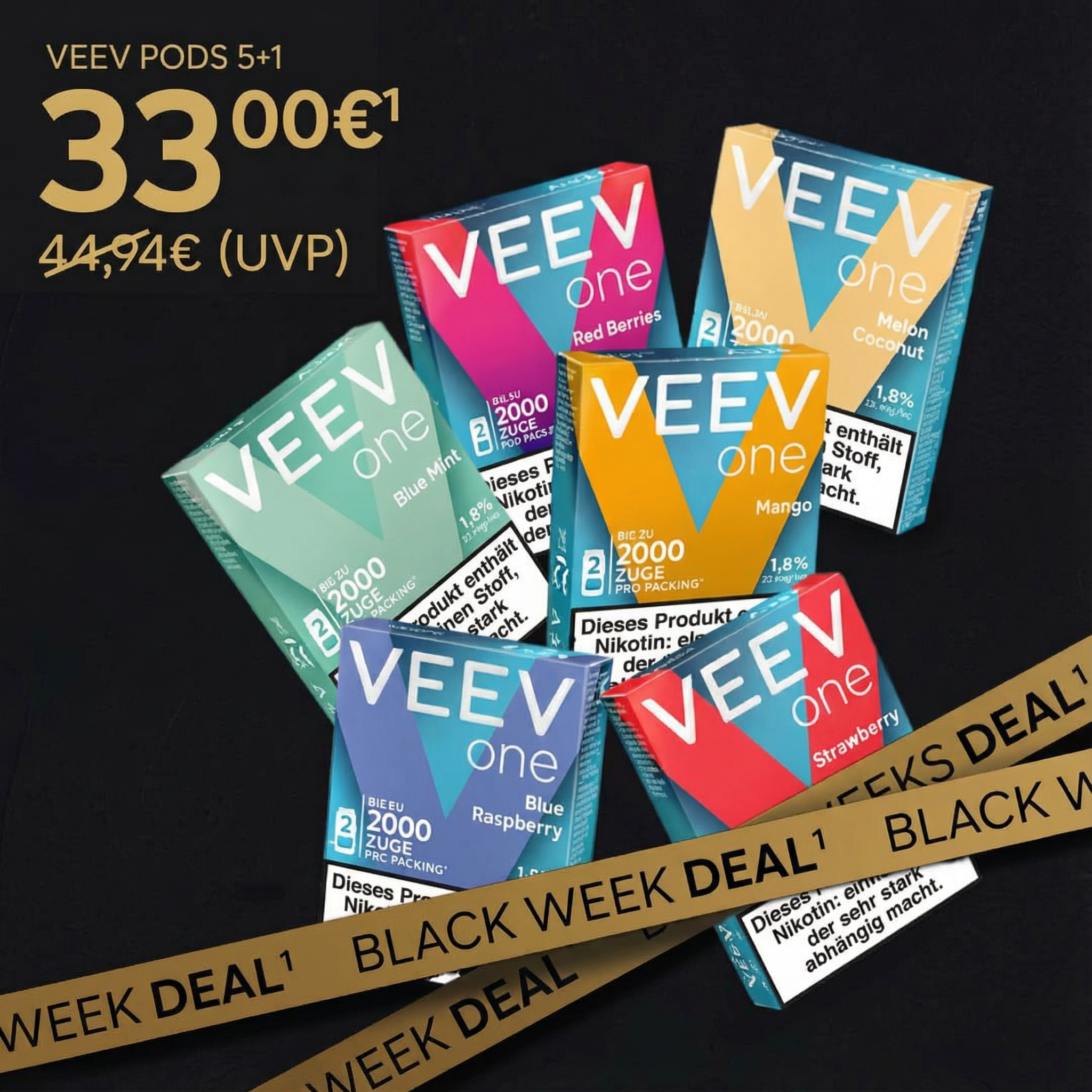 💥AKTION💥 VEEV One POD 5 Stück + 1 GRATIS Bundle Special 🔥