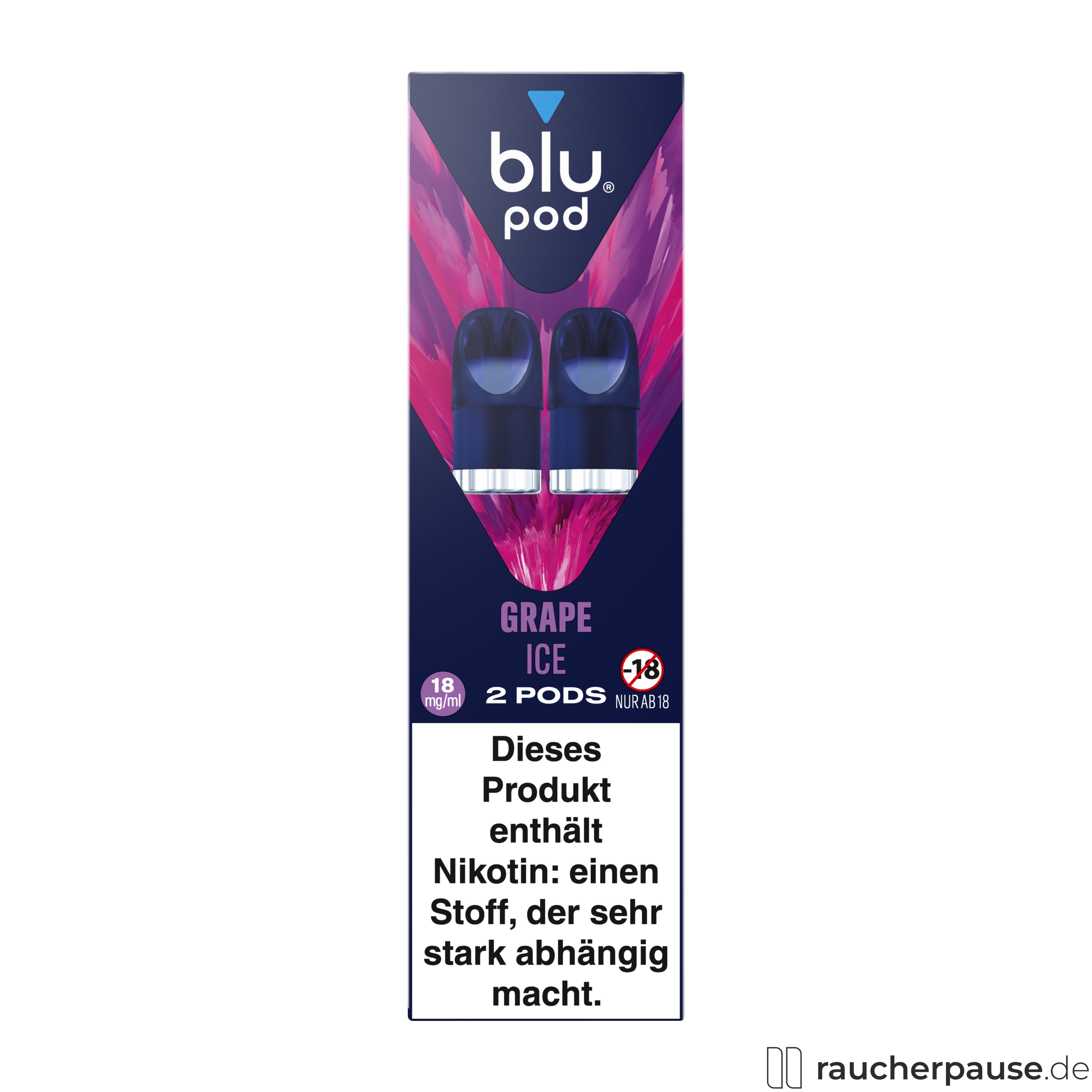 blu, blu pod grape ice , packshot seitlich