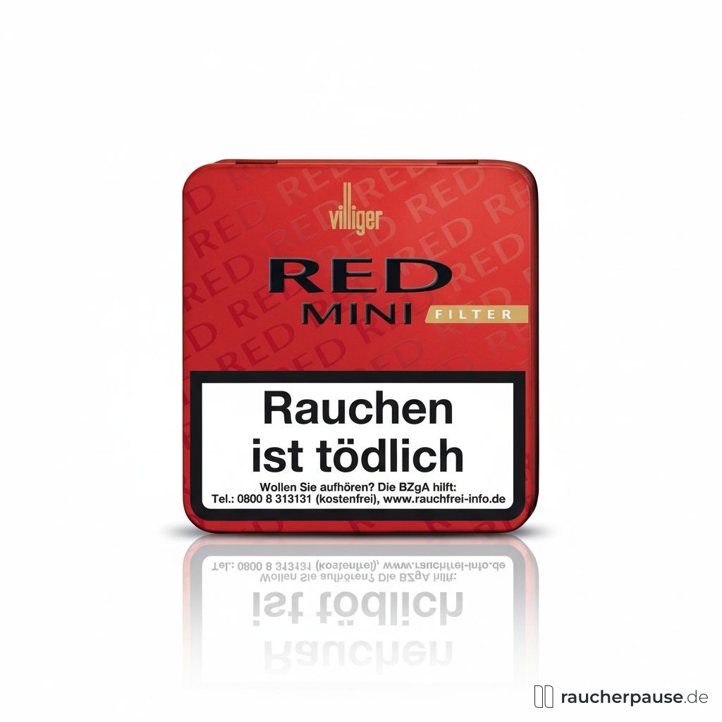 Villiger Red Mini Filter Zigarillos | Vanillearoma | 10-15 Min. Rauchdauer | Ecuador Deckblatt Villiger Red Mini Filter Zigarillos | Vanillearoma | 10-15 Min. Rauchdauer | Ecuador Deckblatt
