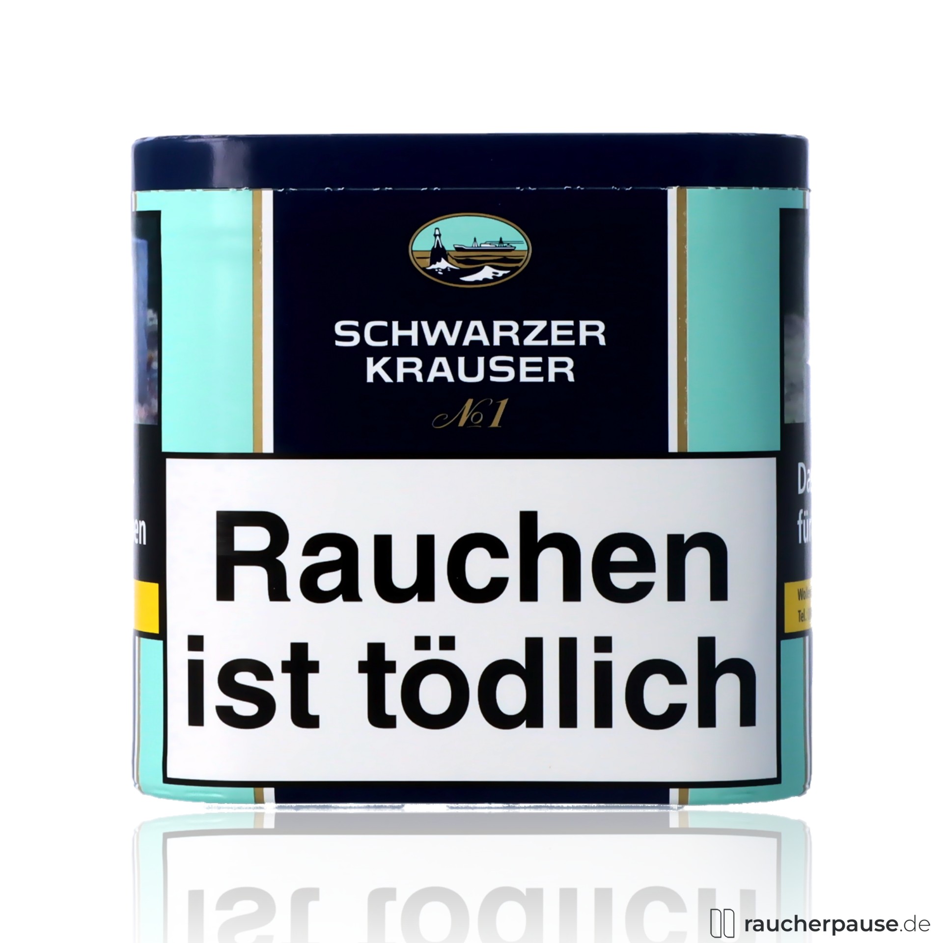 Schwarzer Krauser No.1 | Feinschnitt Zigarettentabak 68g Dose | Kräftig & Würzig