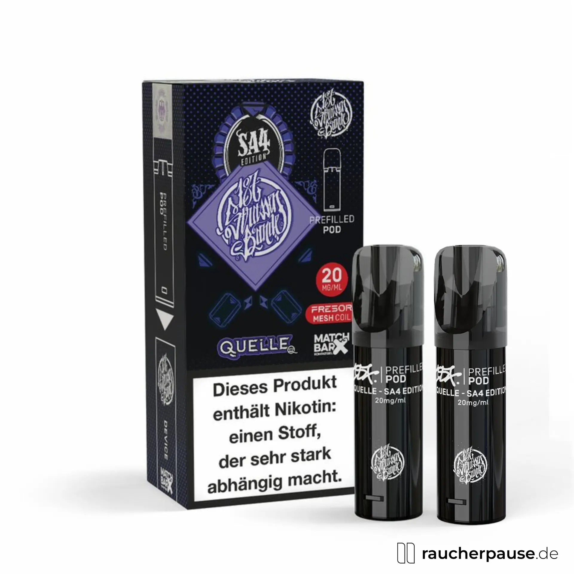 187 Strassenbande Pods | Quelle | 20mg/ml Nikotin | Traube & Minze