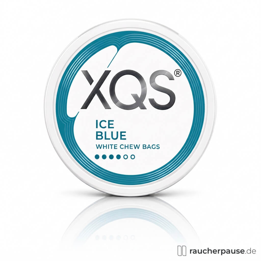 XQS Ice Blue 4 White Chew Bags | Minze | 11 mg Nikotin | 20 Beutel