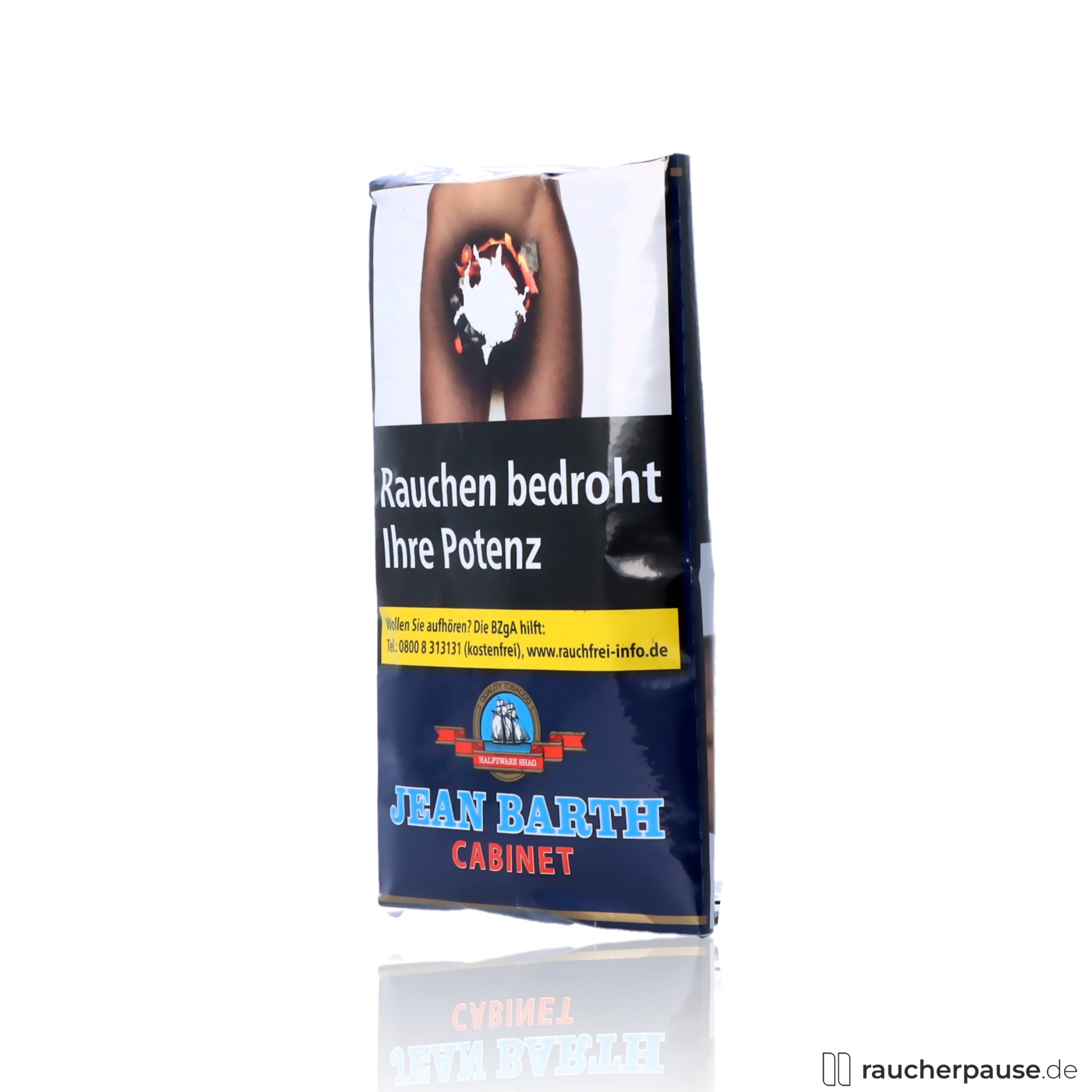 jean barth halfzware cabinet 35g drehtabak starker zware shag aus holland , packshot vorderseite