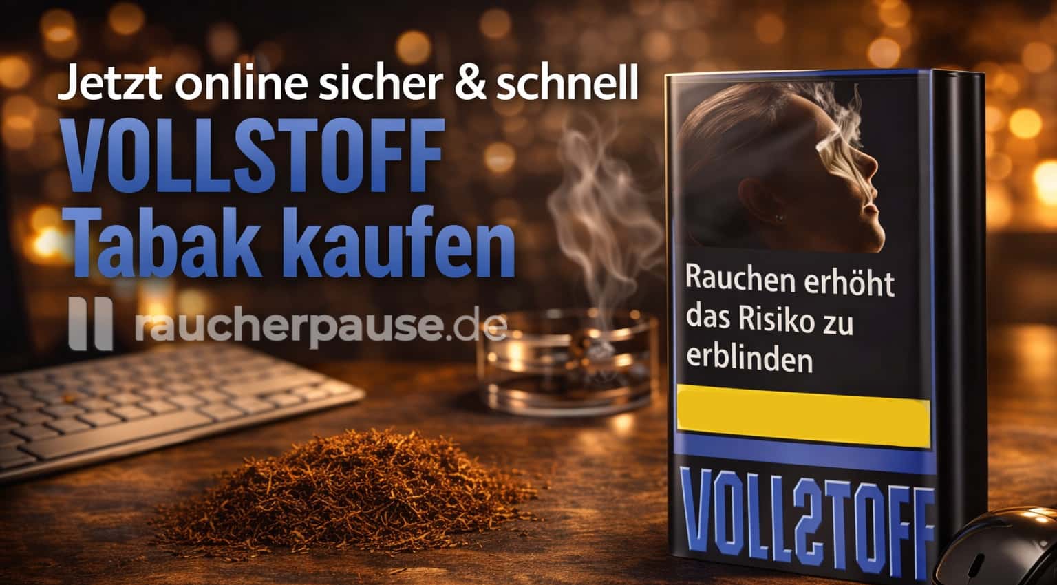 Vollstoff Tabak online kaufen – kräftiger Drehtabak im Überblick