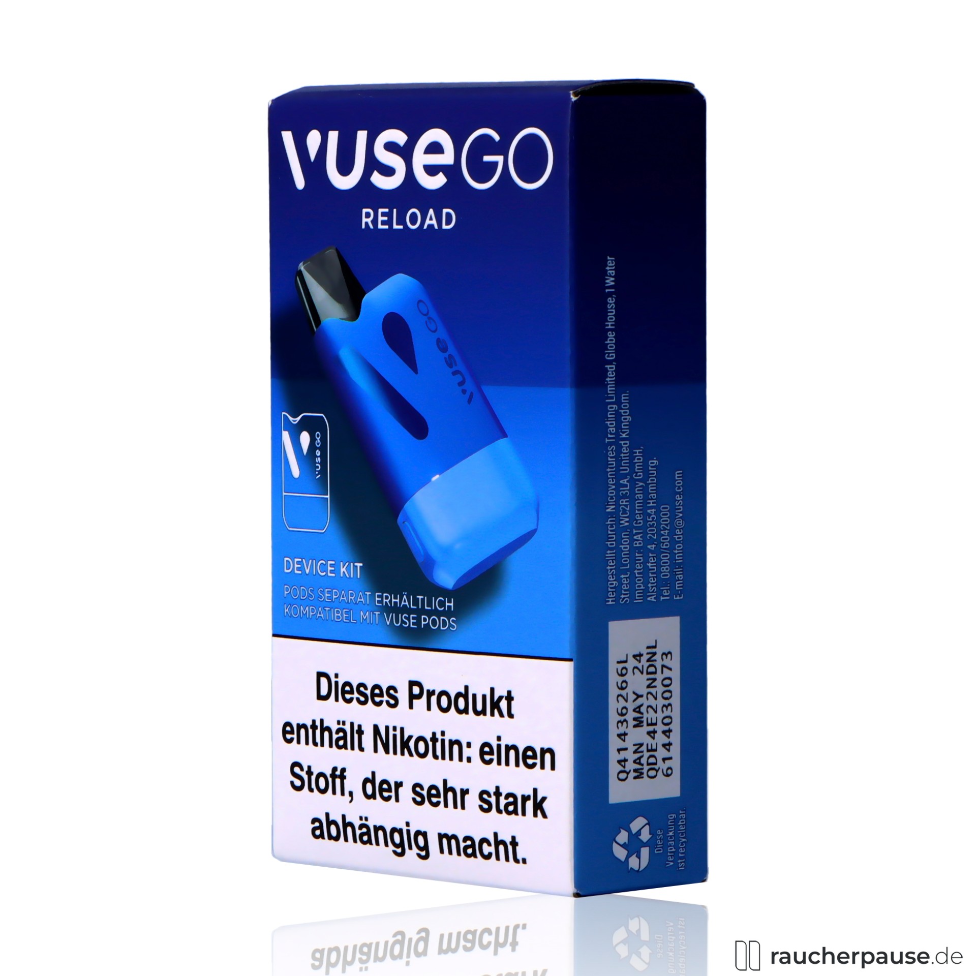 Vuse Go Germany Vuse Go Reload 1000 Pen Kit | 530mAh USB-C Vuse Go Ice Mint Nicotine Free Disposable Vape Vuse Go 700 Vuse Go Germany Vuse Go Reload 1000 Pen Kit | 530mAh USB-C Vuse Go Ice Mint Nicotine Free Disposable Vape Vuse Go 700
