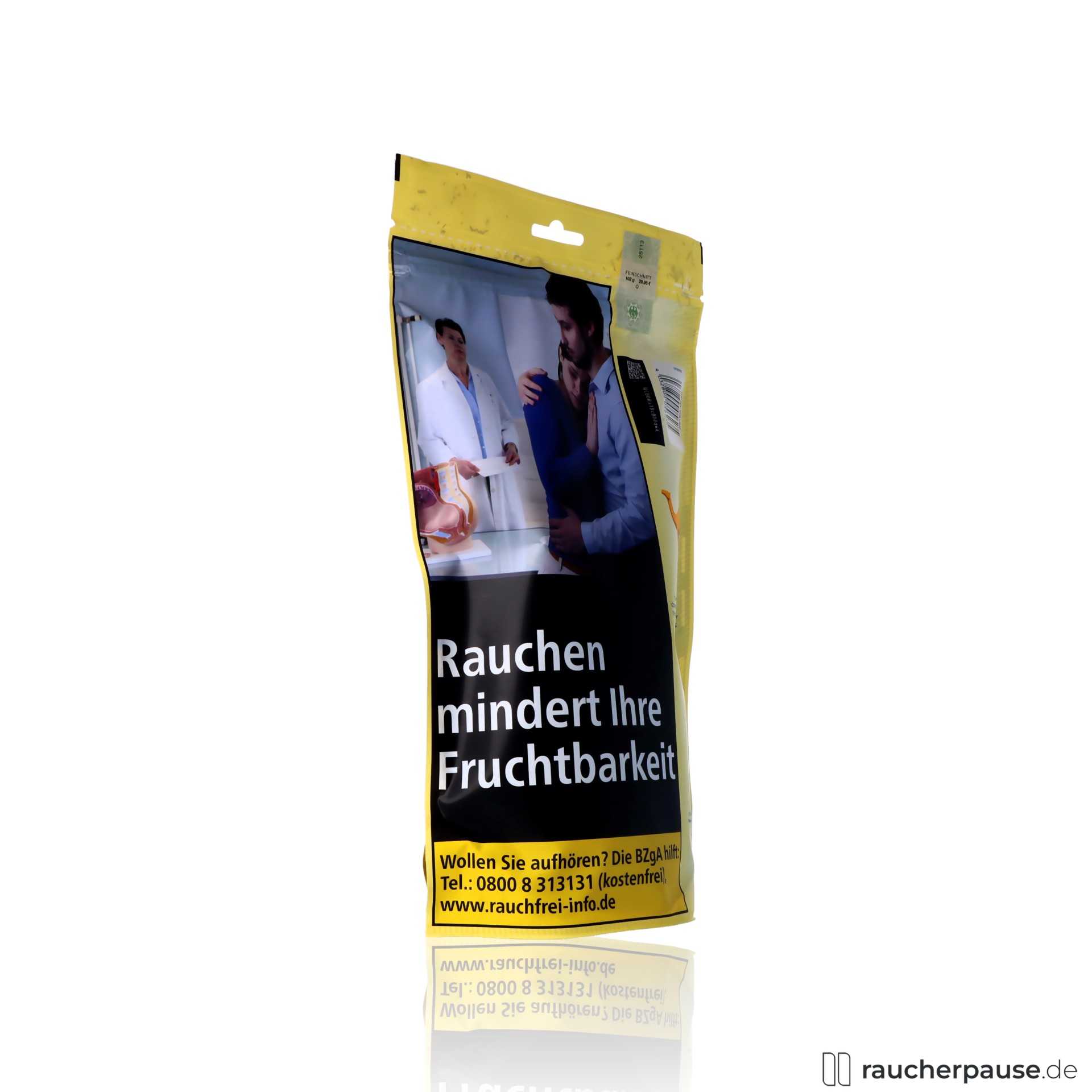 camel full flavour volumentabak zip beutel american blend , packshot seitlich