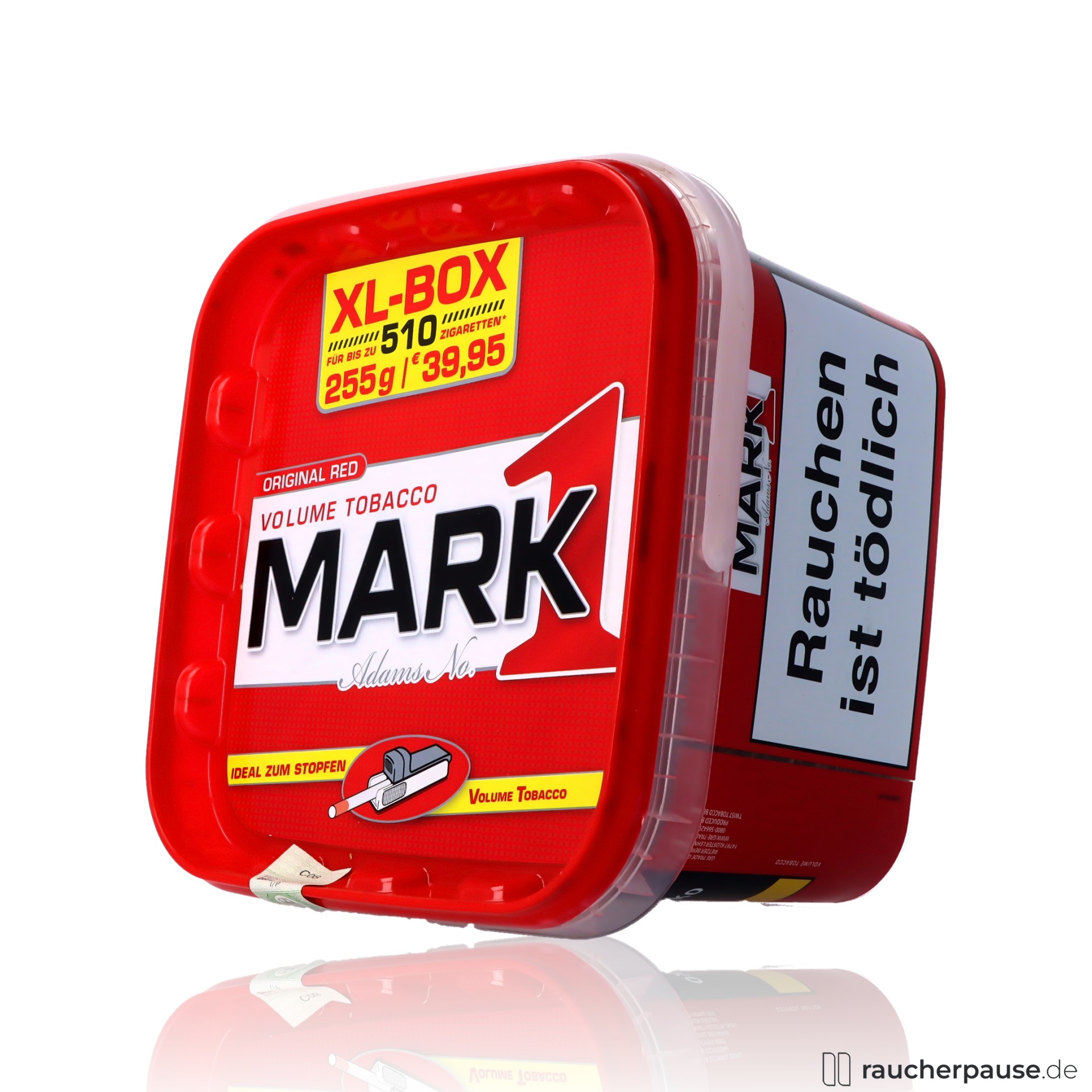 mark adams no red volumentabak xl box intensiv kraeftig , packshot seitlich