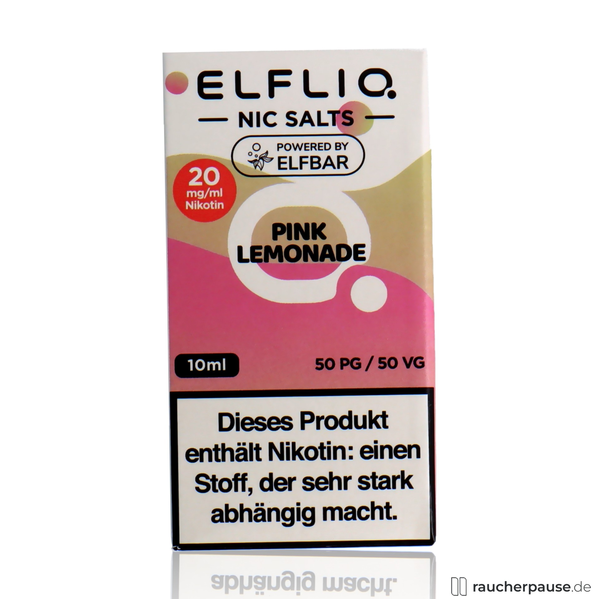 elfbar, elfliq by elf bar nikotinsalz liquid pink lemonade ml nikotin , packshot vorderseite