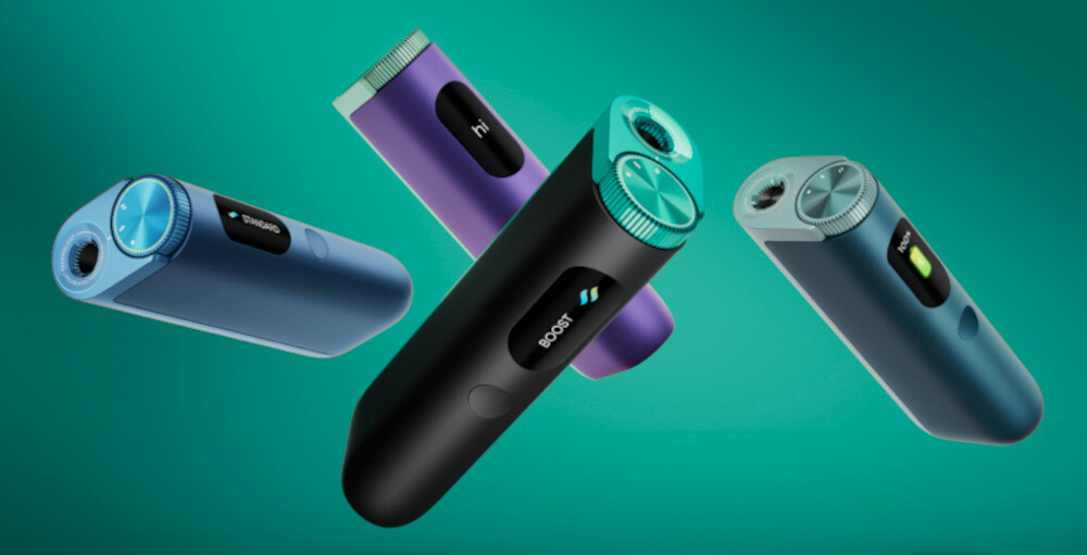 4 Variaten Glo Tabakerhitzer, Schwarz, Blau, Violet und dunkelblau