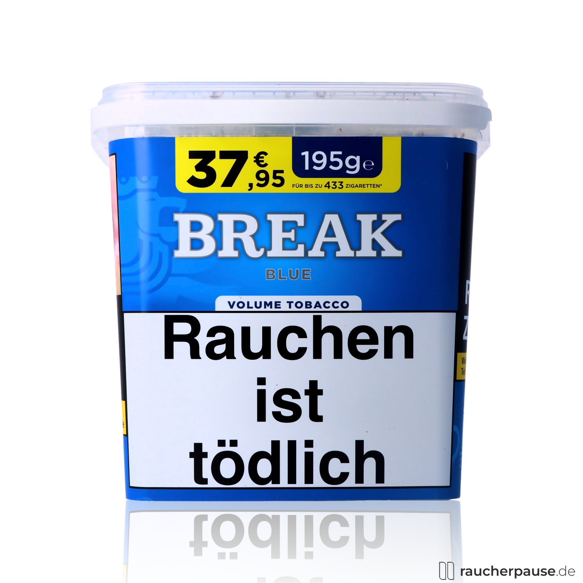 Break Blau Volumentabak | 195g Eimer | American Blend | Extra ergiebig