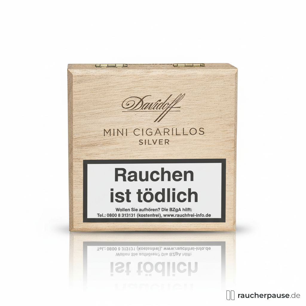 Davidoff Mini Cigarillos Silver | 50 Stk | 87mm | Dominikanische Republik | Milder Genuss