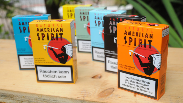 Verschiedene Sorten von American Spirit Tabak