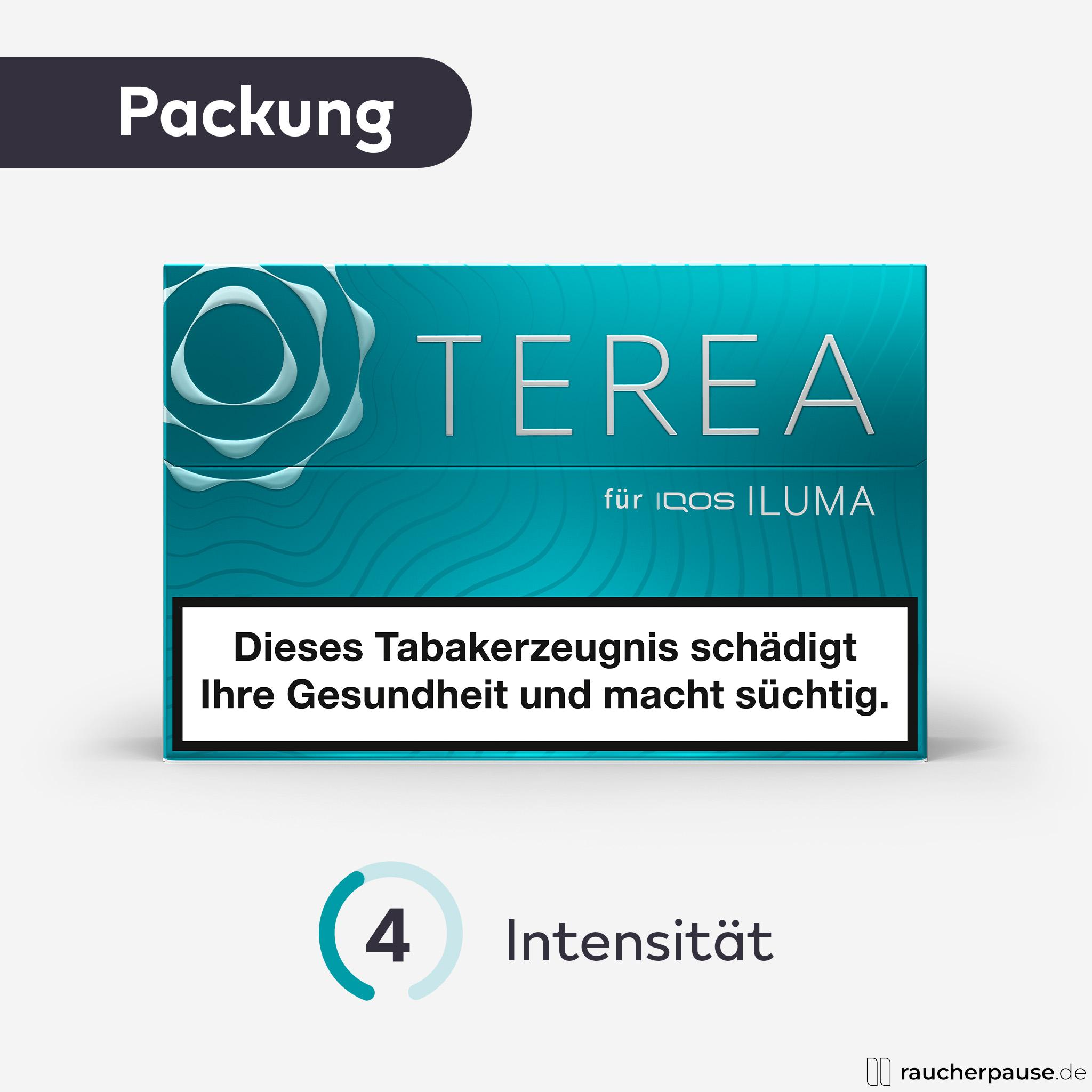Terea Turquoise Tabaksticks für IQOS Iluma | 20 Stück | Frischer Geschmack