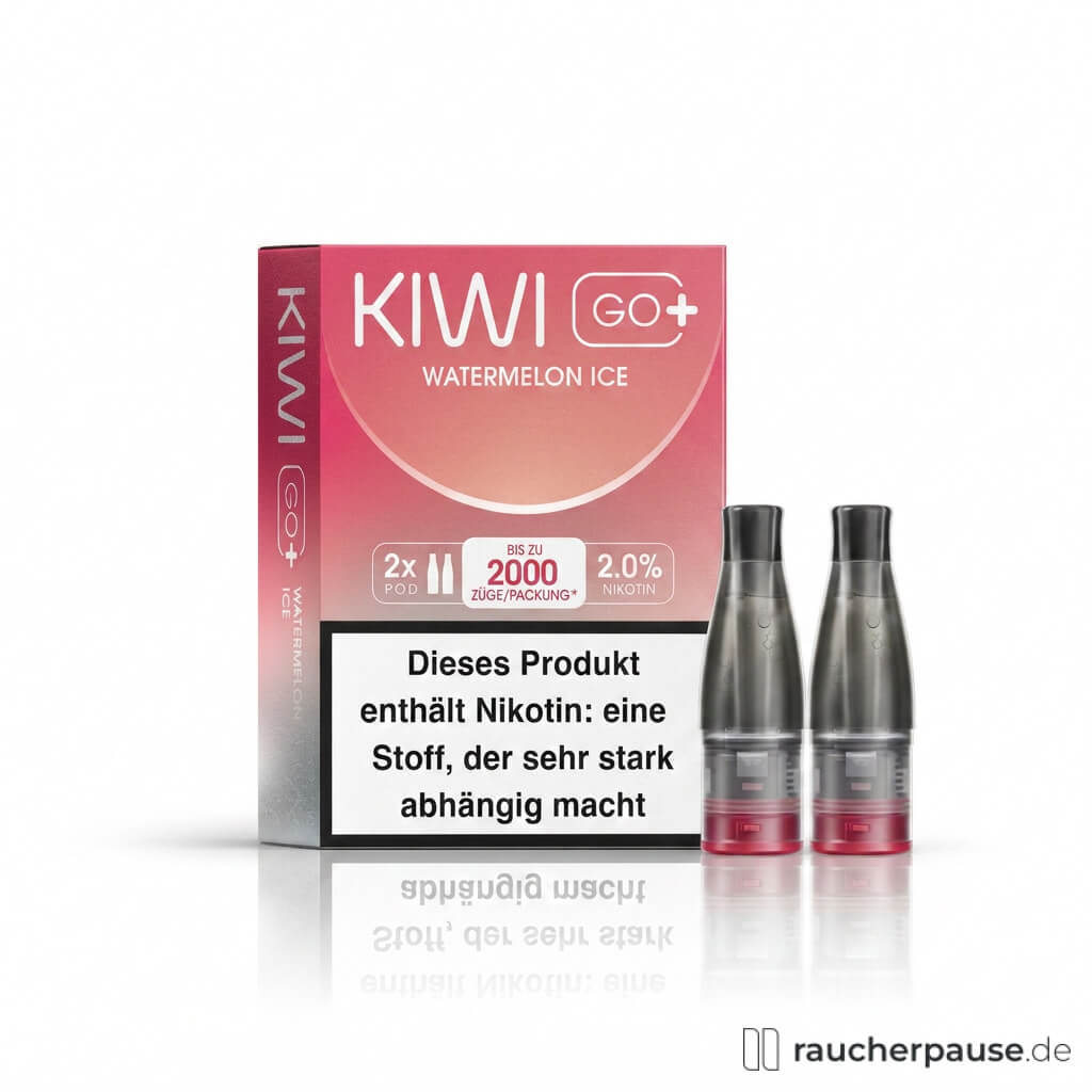 KIWI GO+ Watermelon Ice Prefilled Pods | 2 Stück | 20 mg/ml Nikotin