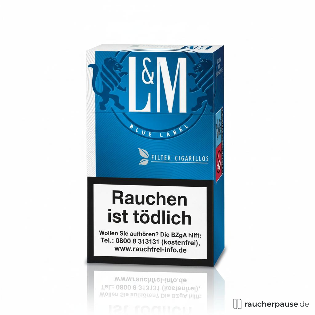 L&M Filter Cigarillos Blue Label | King Size | Leichter Geschmack | 17 Stück