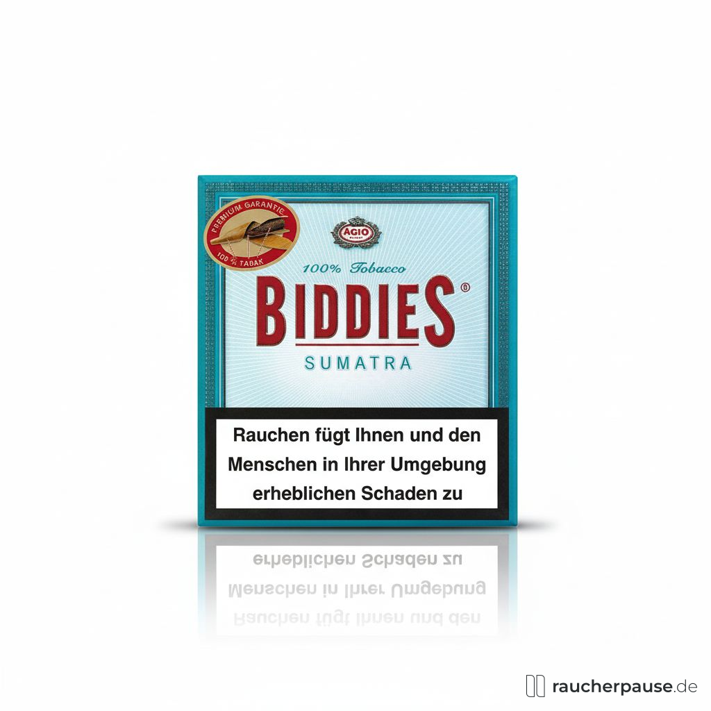 Biddies Sumatra Cigarillos | 20er Box | Mild, Süßlich, Java-Deckblatt, 6-8 Min. Biddies Sumatra Cigarillos | 20er Box | Mild, Süßlich, Java-Deckblatt, 6-8 Min.