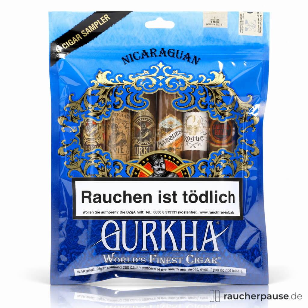 Gurkha Nicaraguan Cigar Sampler mit sechs verschiedenen Zigarren