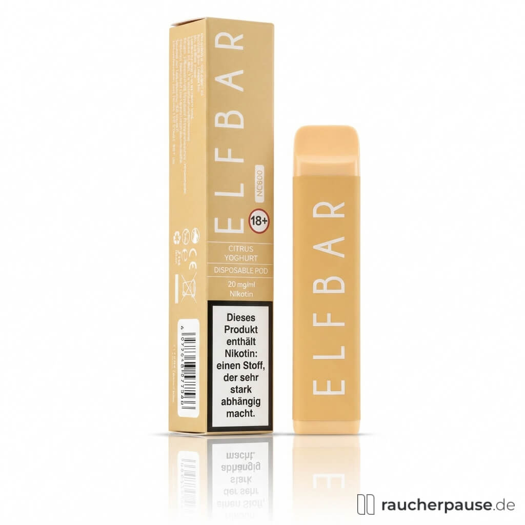 ELFBAR NC600 Citrus Yoghurt | 20 mg/ml Nikotin | bis zu 600 Züge