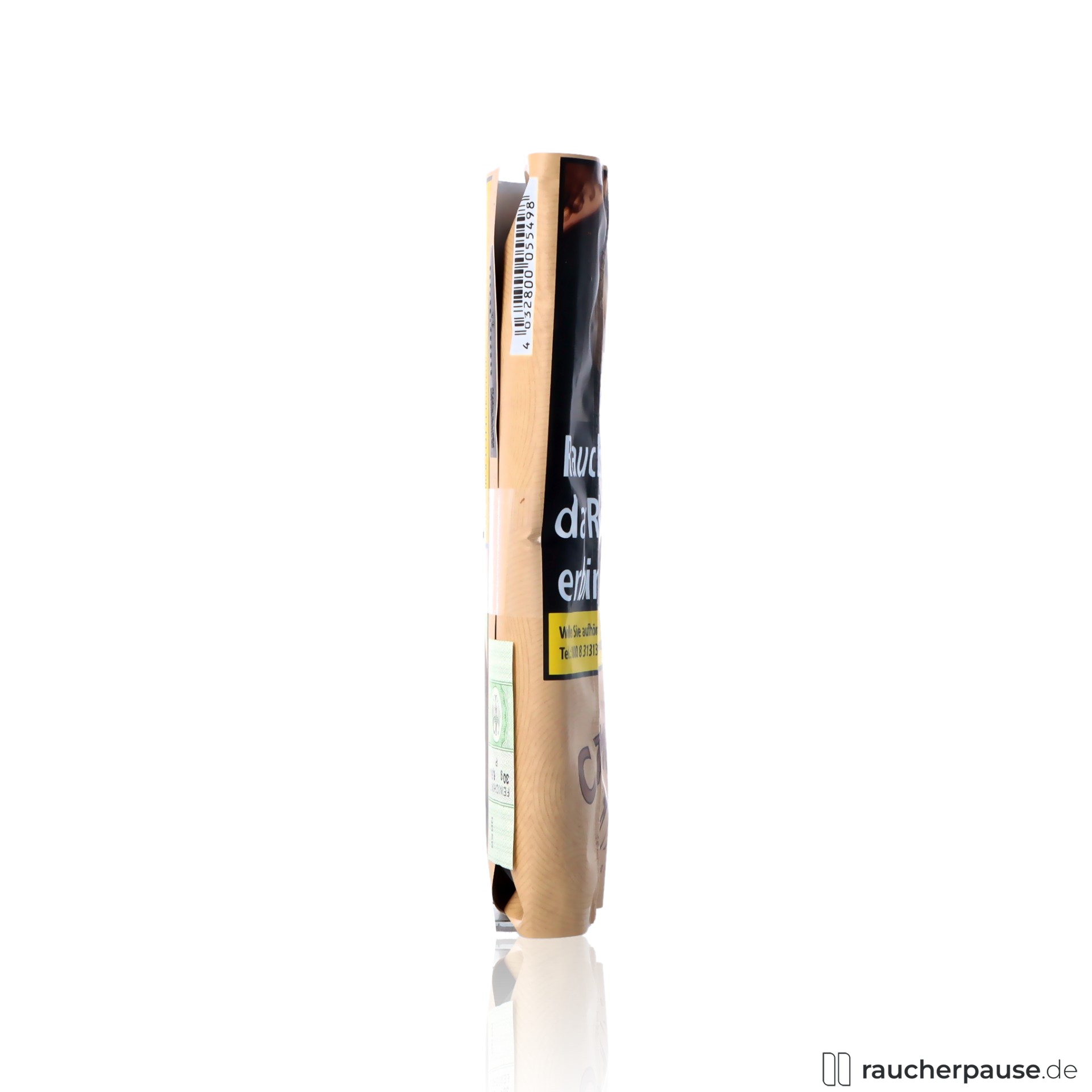 camel essential tabak 30g pouch feinschnitt ohne zusatzstoffe , packshot hinterseite