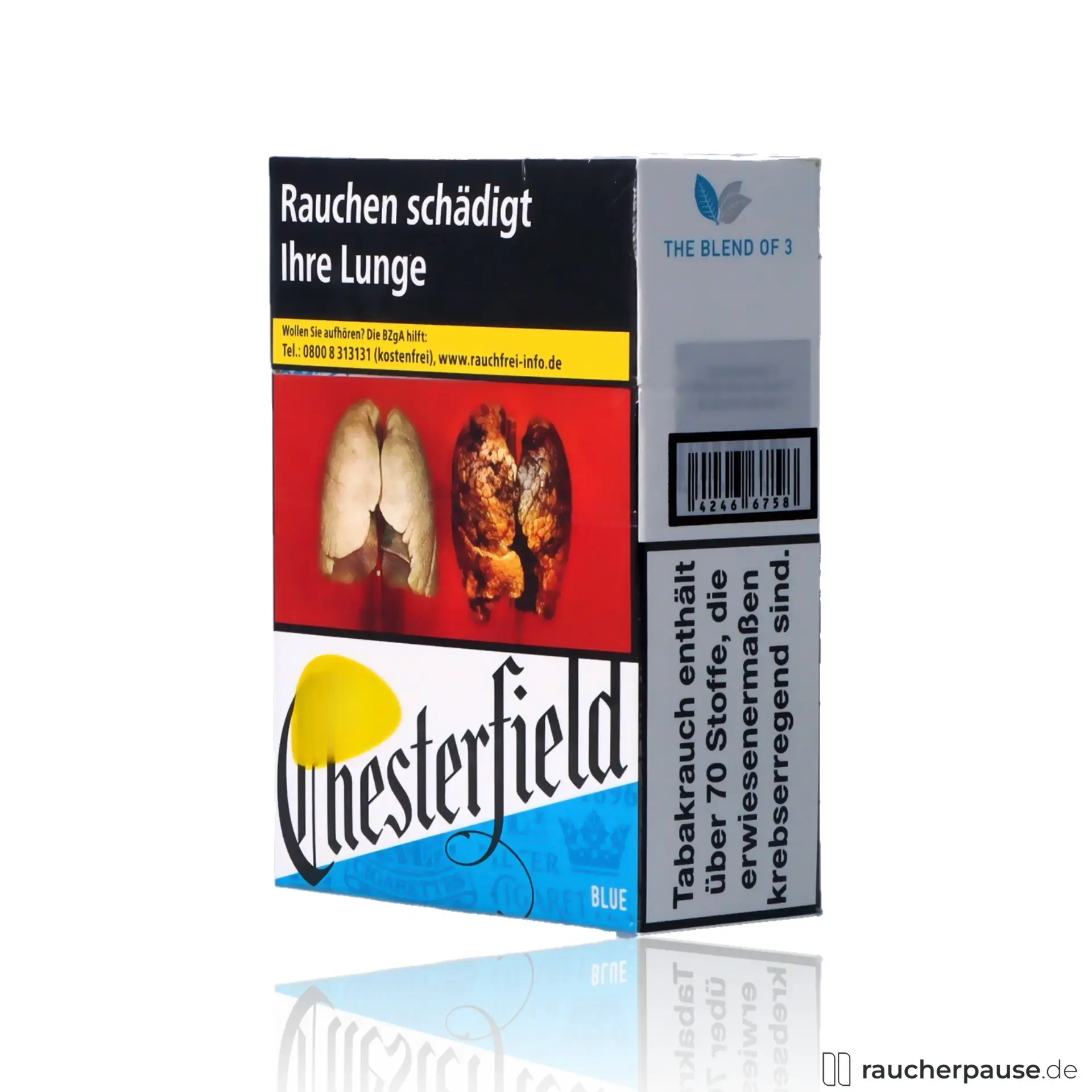 Chesterfield Blue 2XL Zigaretten Stange | 30 Stk. pro Packung | American Blend