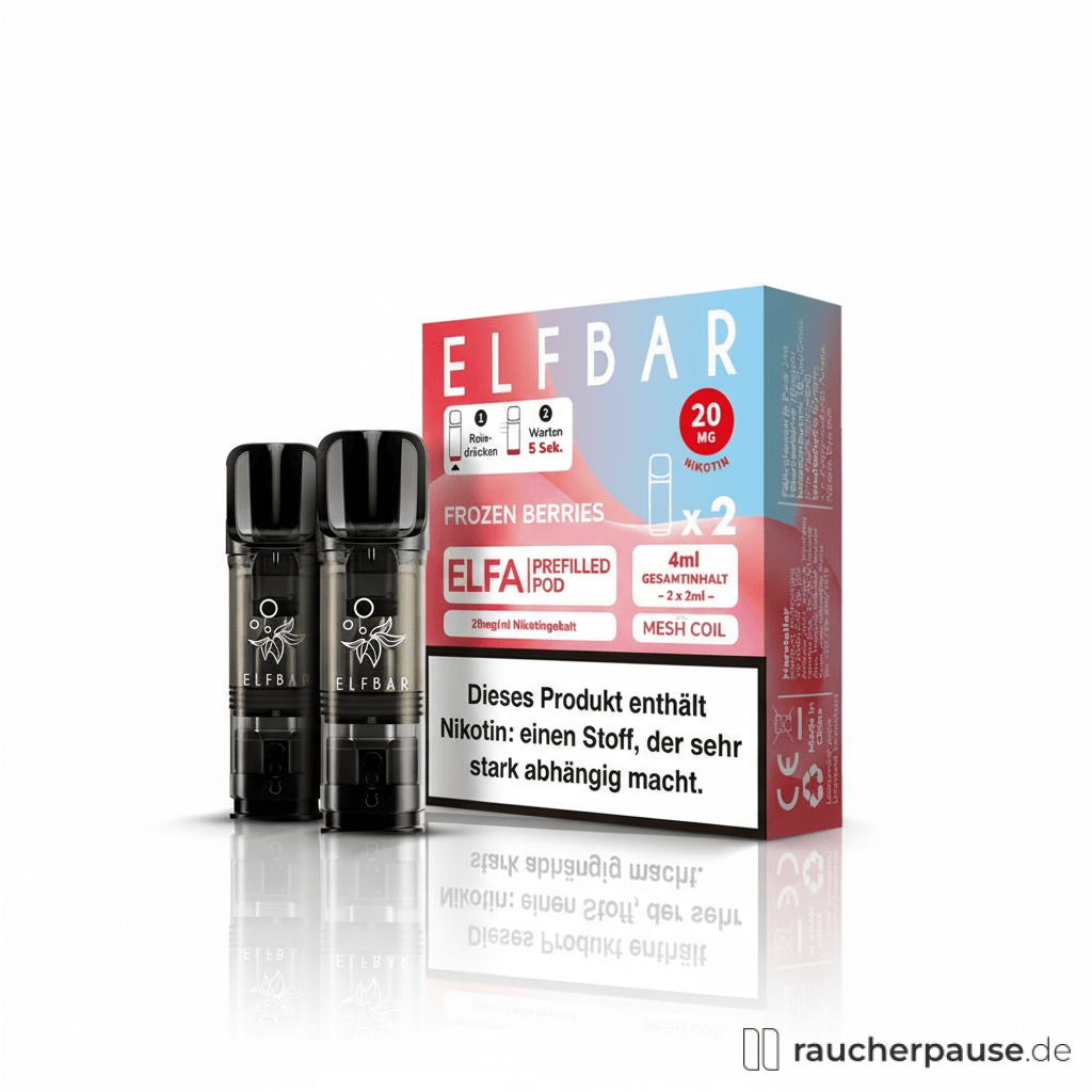 ELFBAR ELFA Frozen Berries Pods | 2er Pack | 20mg Nikotin | Kalter Beerenmix für E-Zigarette