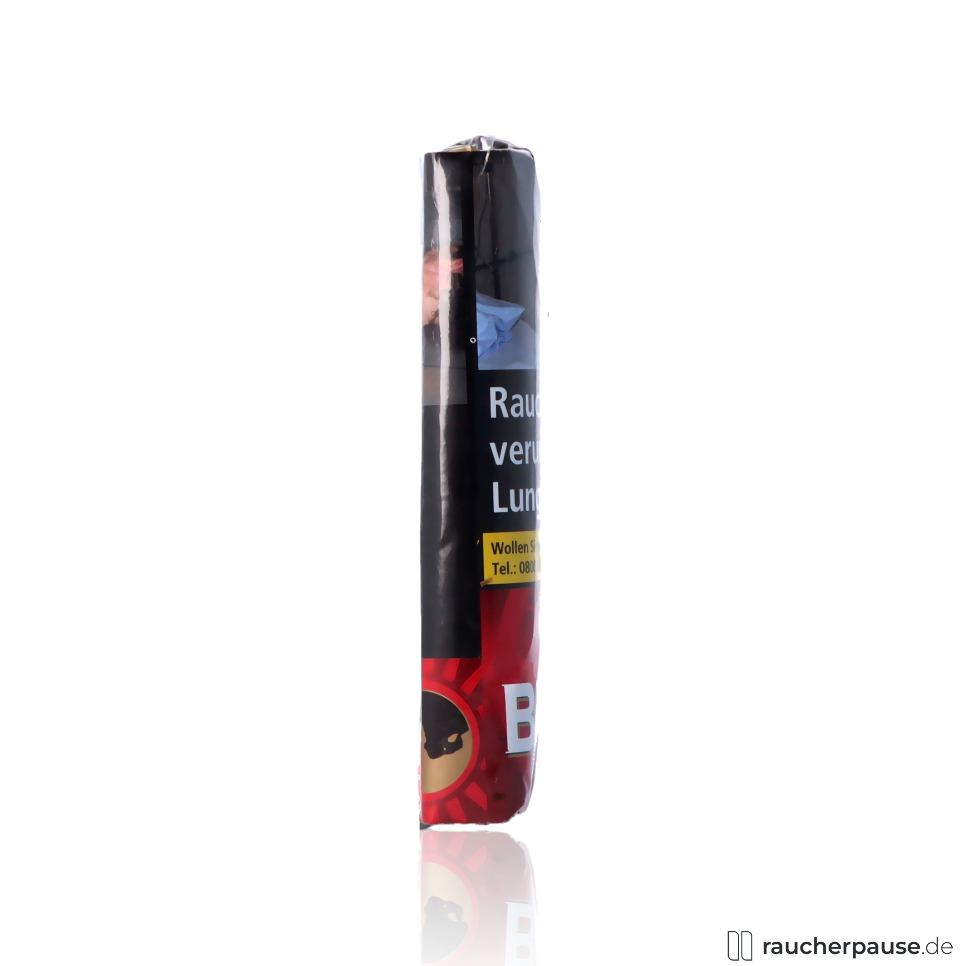 buffalo red feinschnitt drehtabak 40g pouch beutel , packshot seitlich