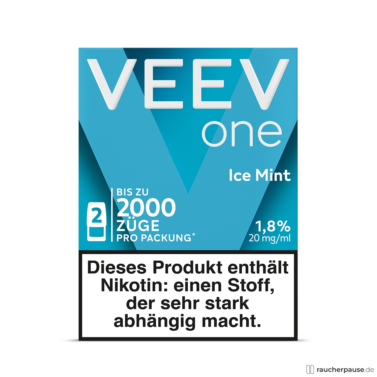 Veev One Ice Mint Pods | 20mg Nikotin | 1,9ml | 1000 Züge | Auslaufsicheres Menthol-Erlebnis Veev One Ice Mint Pods | 20mg Nikotin | 1,9ml | 1000 Züge | Auslaufsicheres Menthol-Erlebnis