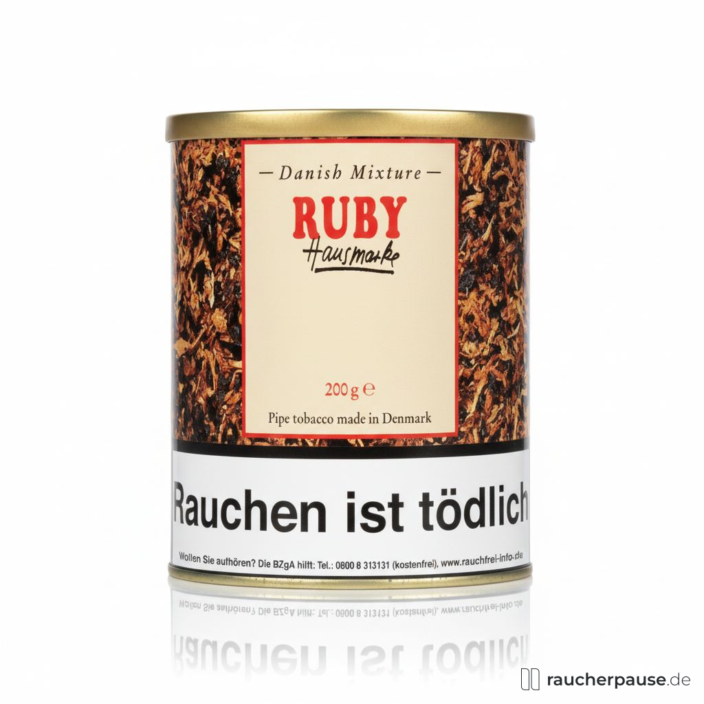 Danish Mixture Ruby Pfeifentabak | 200g Dose | Black Cavendish, Burley, Virginia