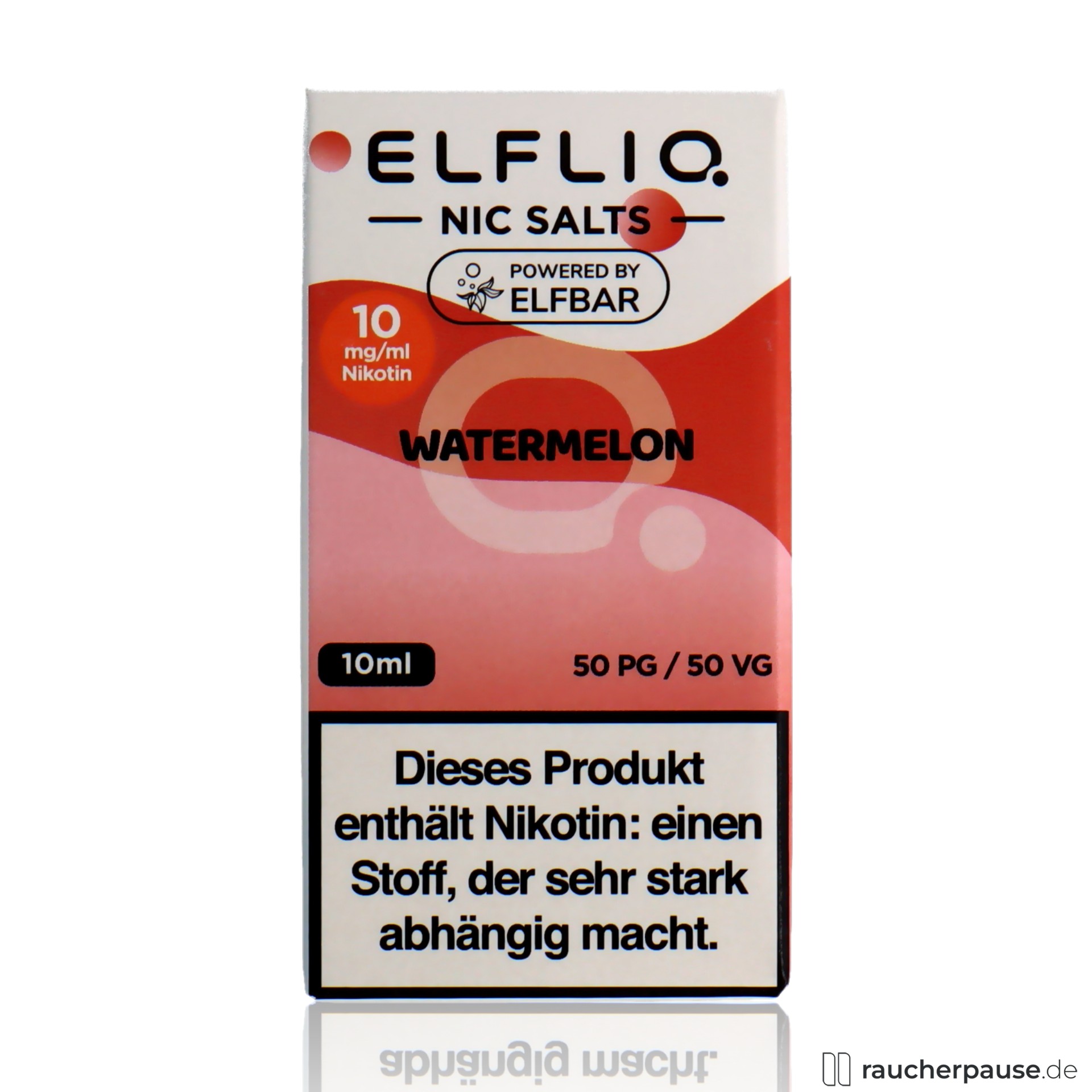elfbar, elfliq by elf bar nikotinsalz liquid watermelon ml nikotin , packshot hinterseite