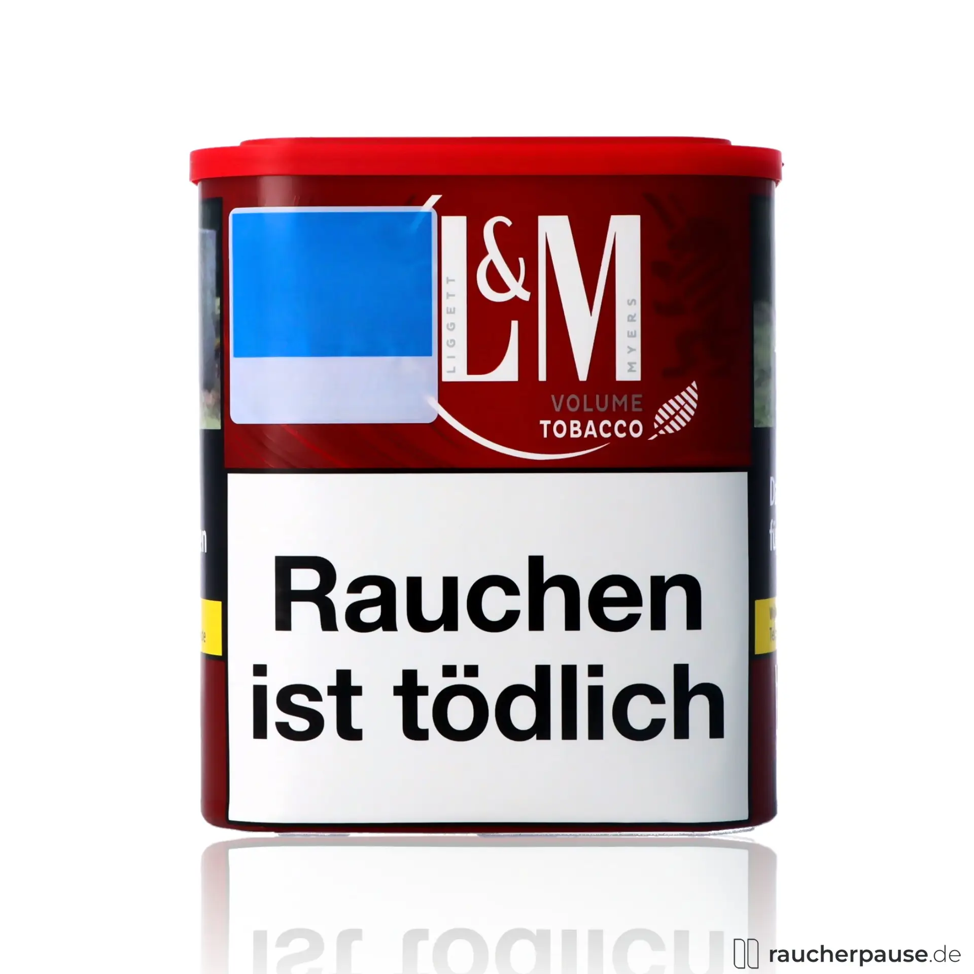 L&M Red XL Volumentabak | 80g Dose | Ohne Zusätze | Würziges Aroma